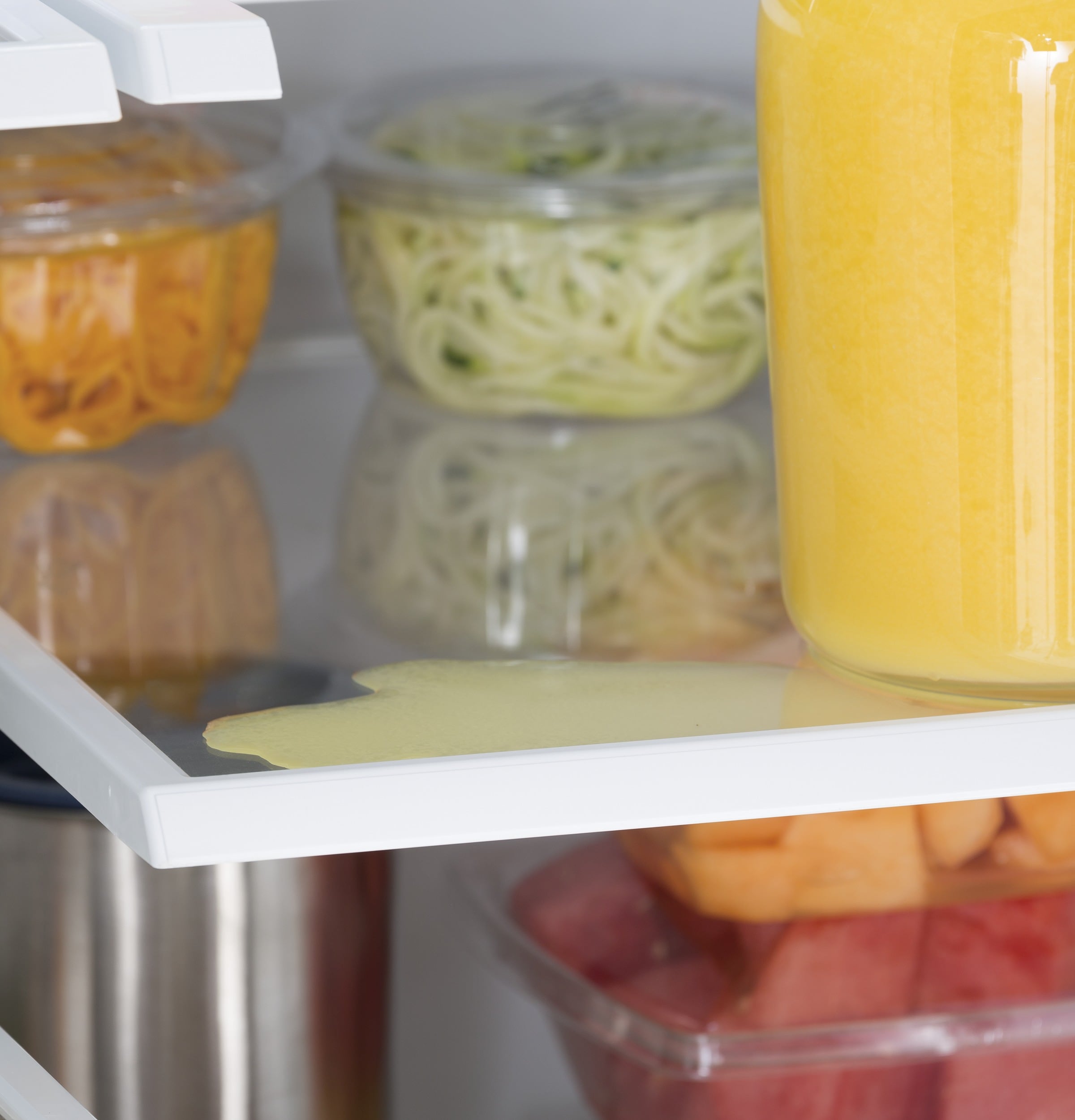 Refrigerador de puertas francesas de 25.6 pies cúbicos con fabricador de hielo, dispensador de agua y hielo (Acero inoxidable resistente a huellas dactilares) ENERGY STAR