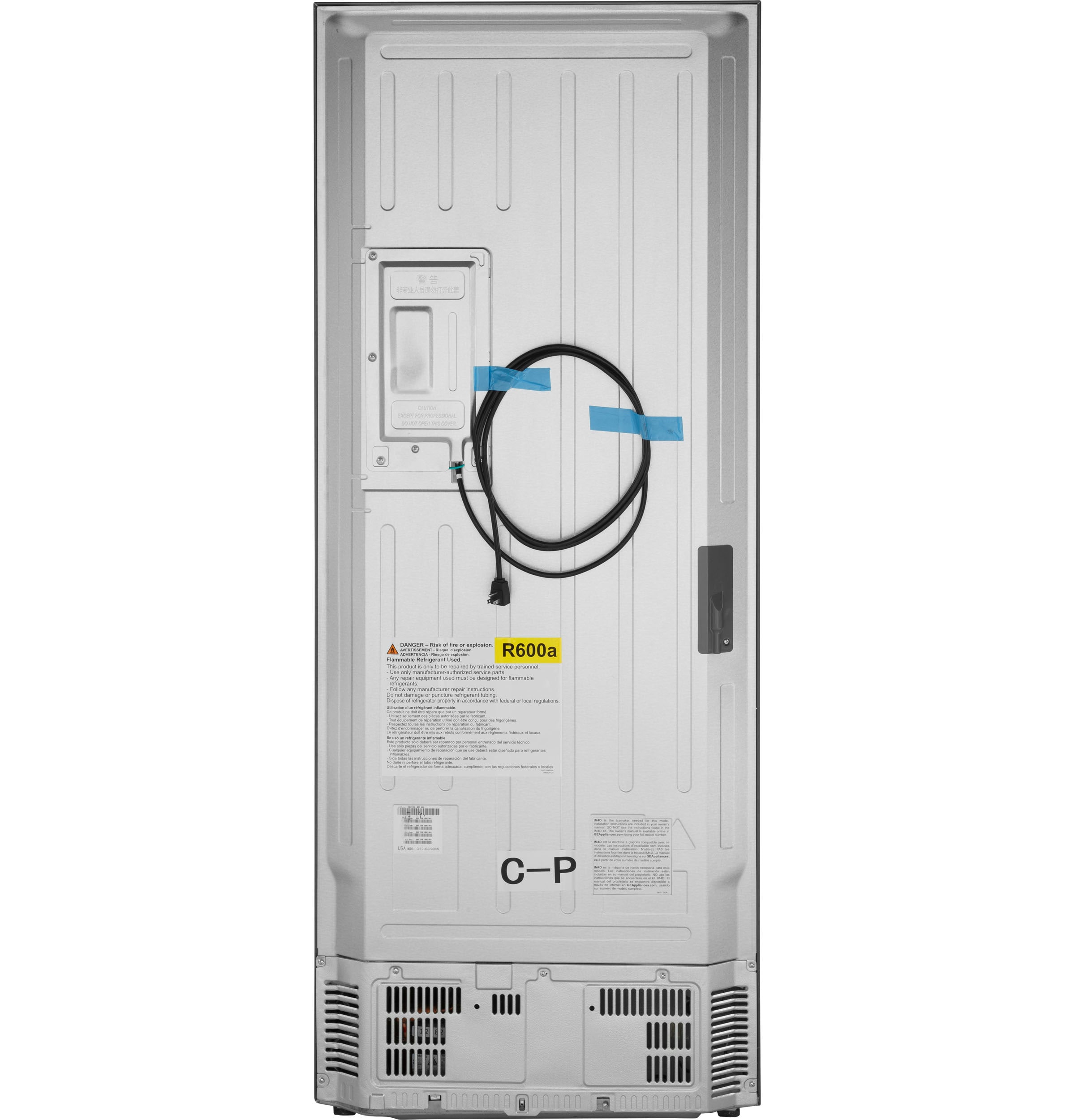 Refrigerador de puertas francesas de 4 puertas Haier Counter-Depth de 14.5 pies cúbicos opcional (se vende por separado) (Acero inoxidable) QJS15HYRFS