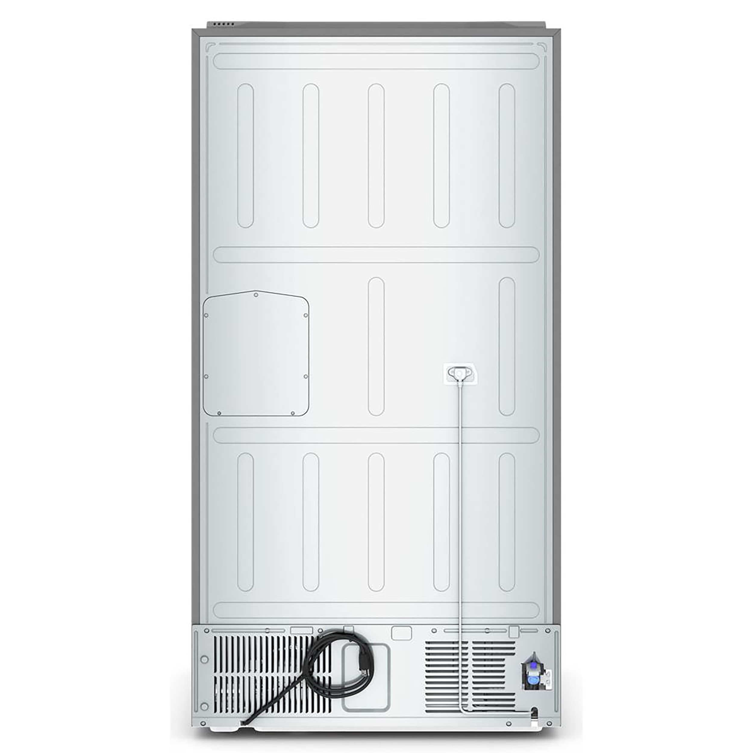 Refrigerador francés de 4 puertas con fabricador de hielo KitchenAid Counter-Depth de 19.4 pies cúbicos (Acero metálico resistente a manchas) certificado ENERGY STAR KRQC506MPS