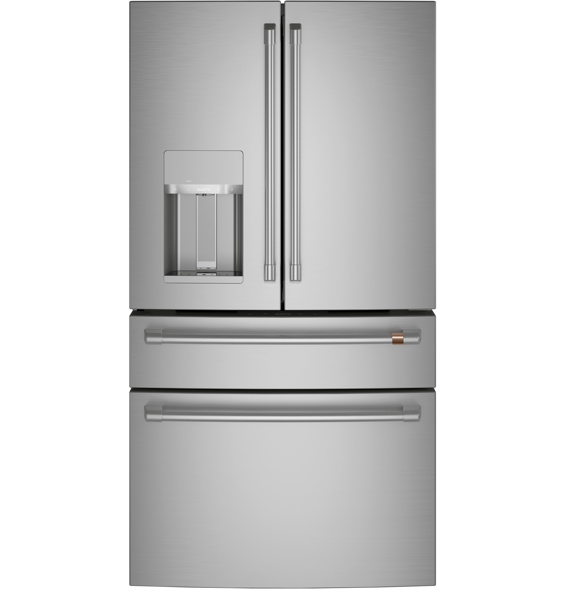 Refrigerador francés de puertas inteligente con fabricador de hielo y dispensador de agua y hielo - Acero inoxidable, 22.3 pies cúbicos, certificado ENERGY STAR