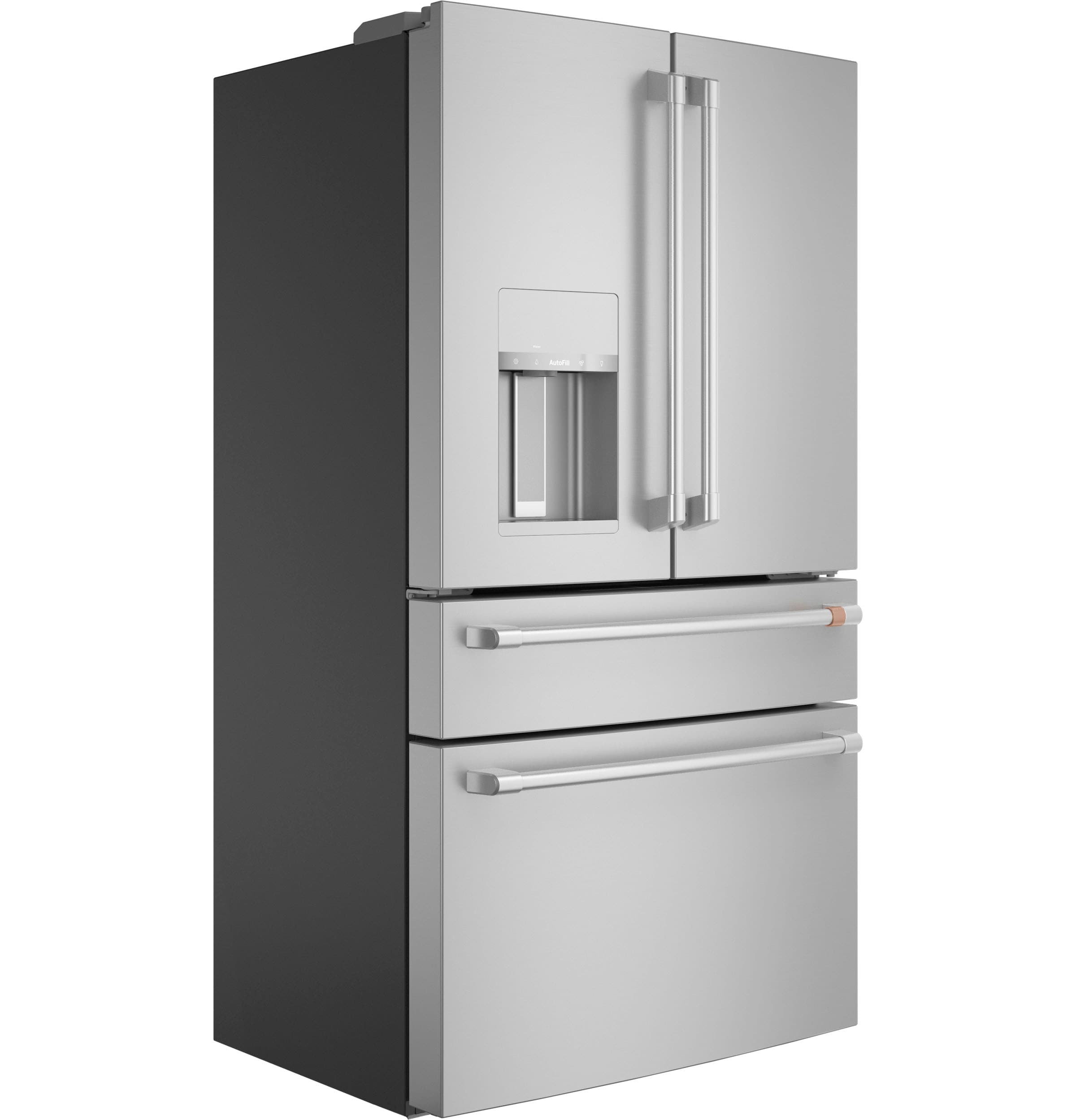 Refrigerador francés de puertas inteligente con fabricador de hielo y dispensador de agua y hielo - Acero inoxidable, 22.3 pies cúbicos, certificado ENERGY STAR