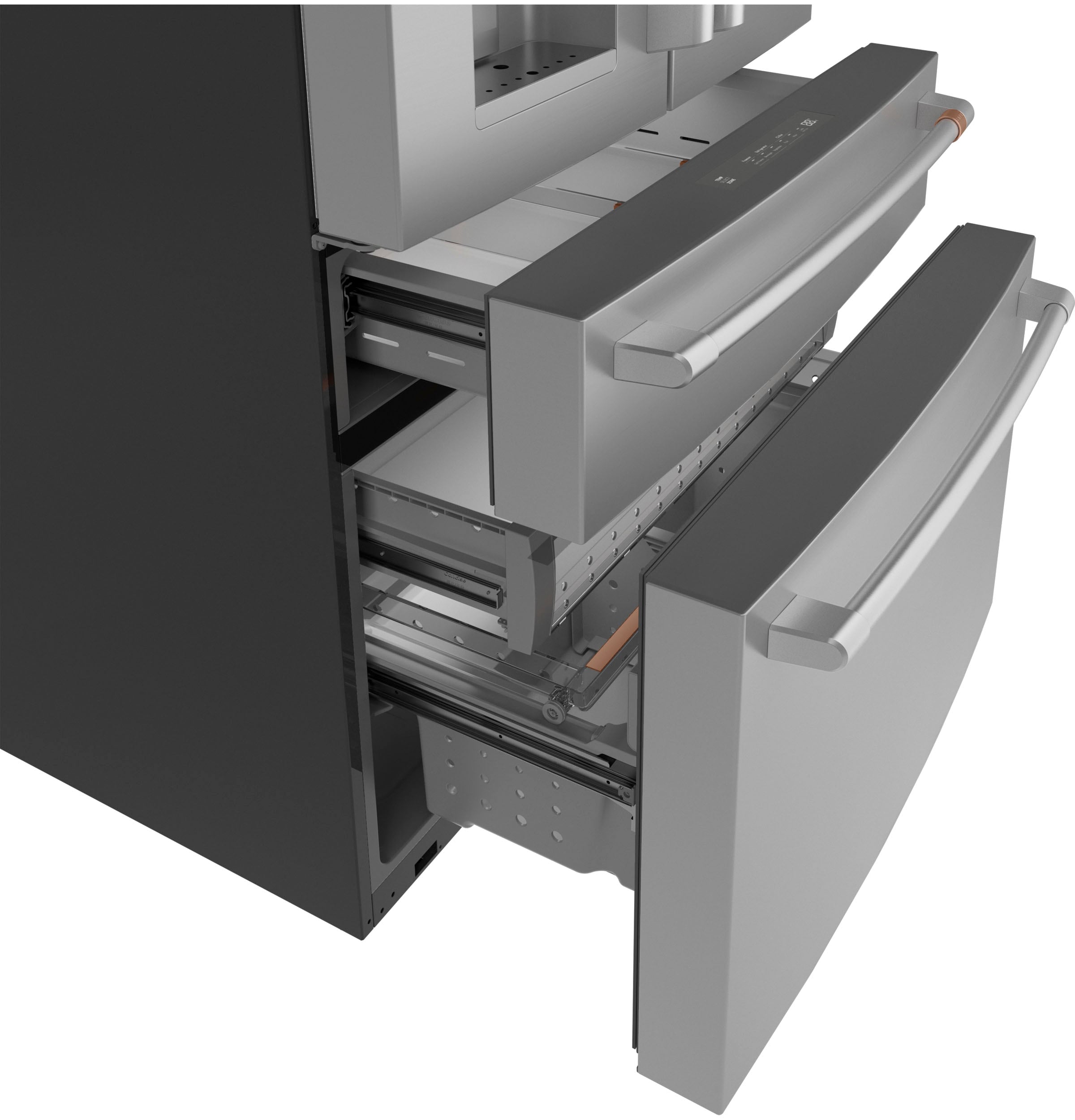 Refrigerador francés de puertas inteligente con fabricador de hielo y dispensador de agua y hielo - Acero inoxidable, 22.3 pies cúbicos, certificado ENERGY STAR