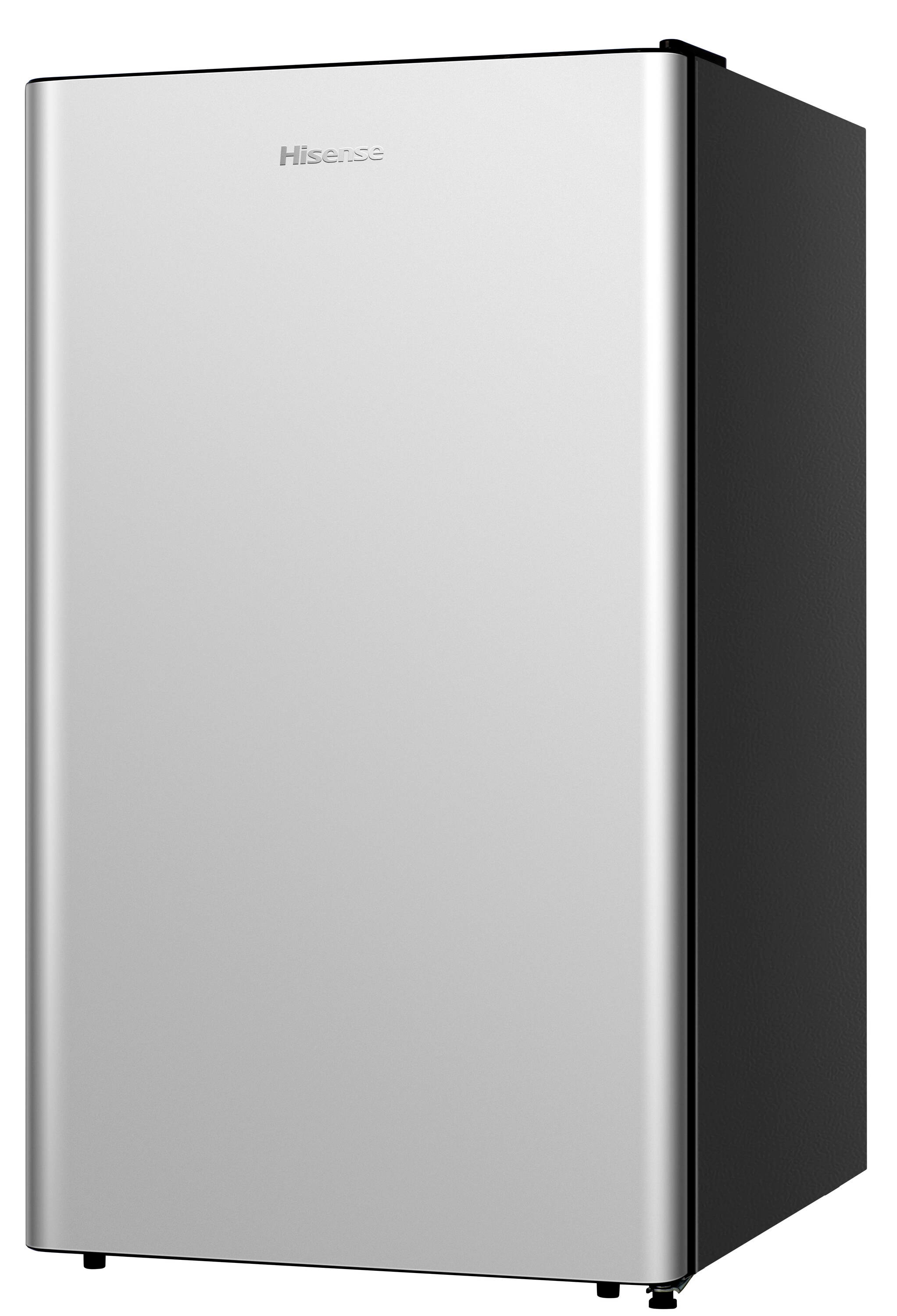 Refrigerador Mini Hisense de 4.4 pies cúbicos (Plata) con certificación ENERGY STAR HRC044AVE