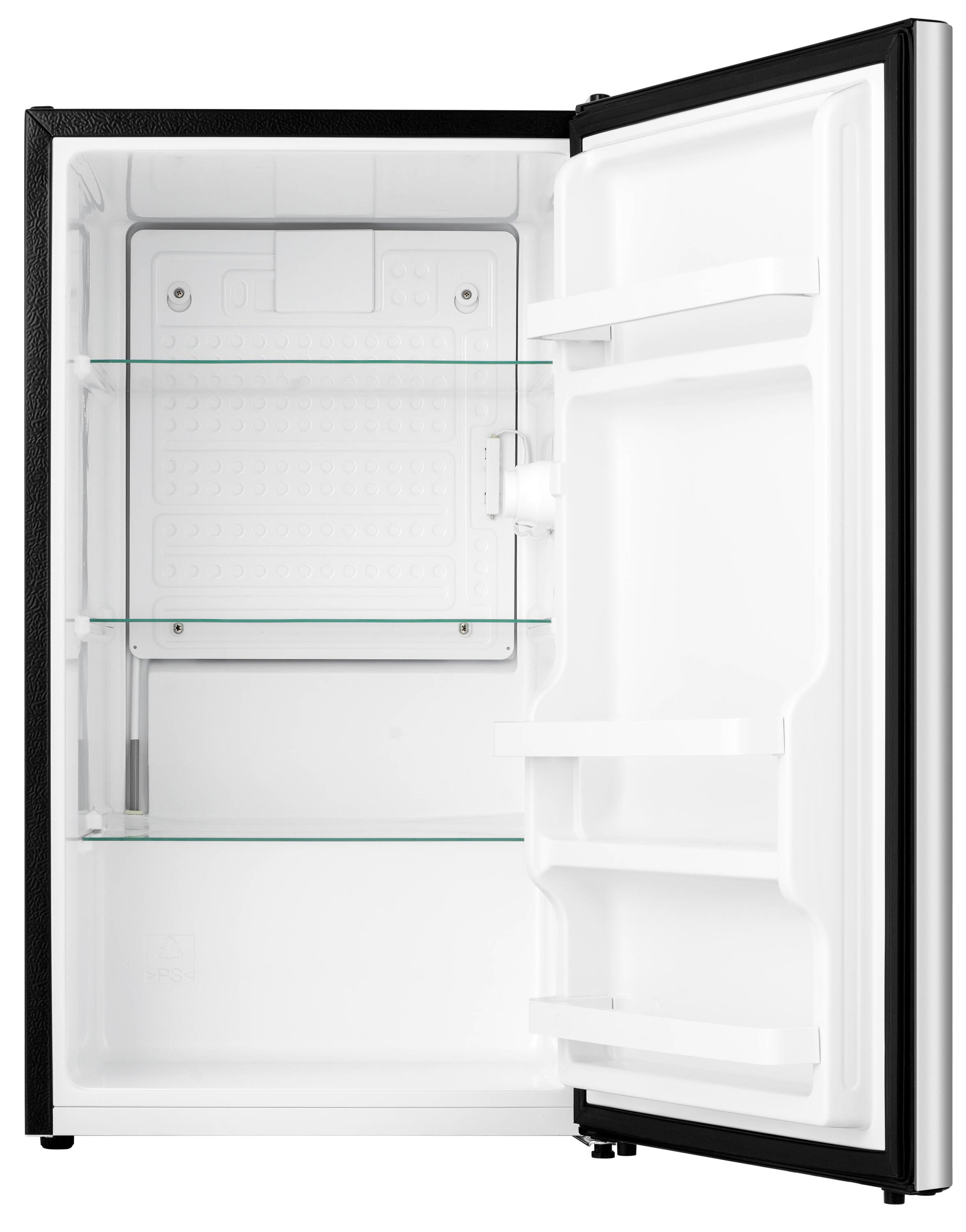 Refrigerador Mini Hisense de 4.4 pies cúbicos (Plata) con certificación ENERGY STAR HRC044AVE