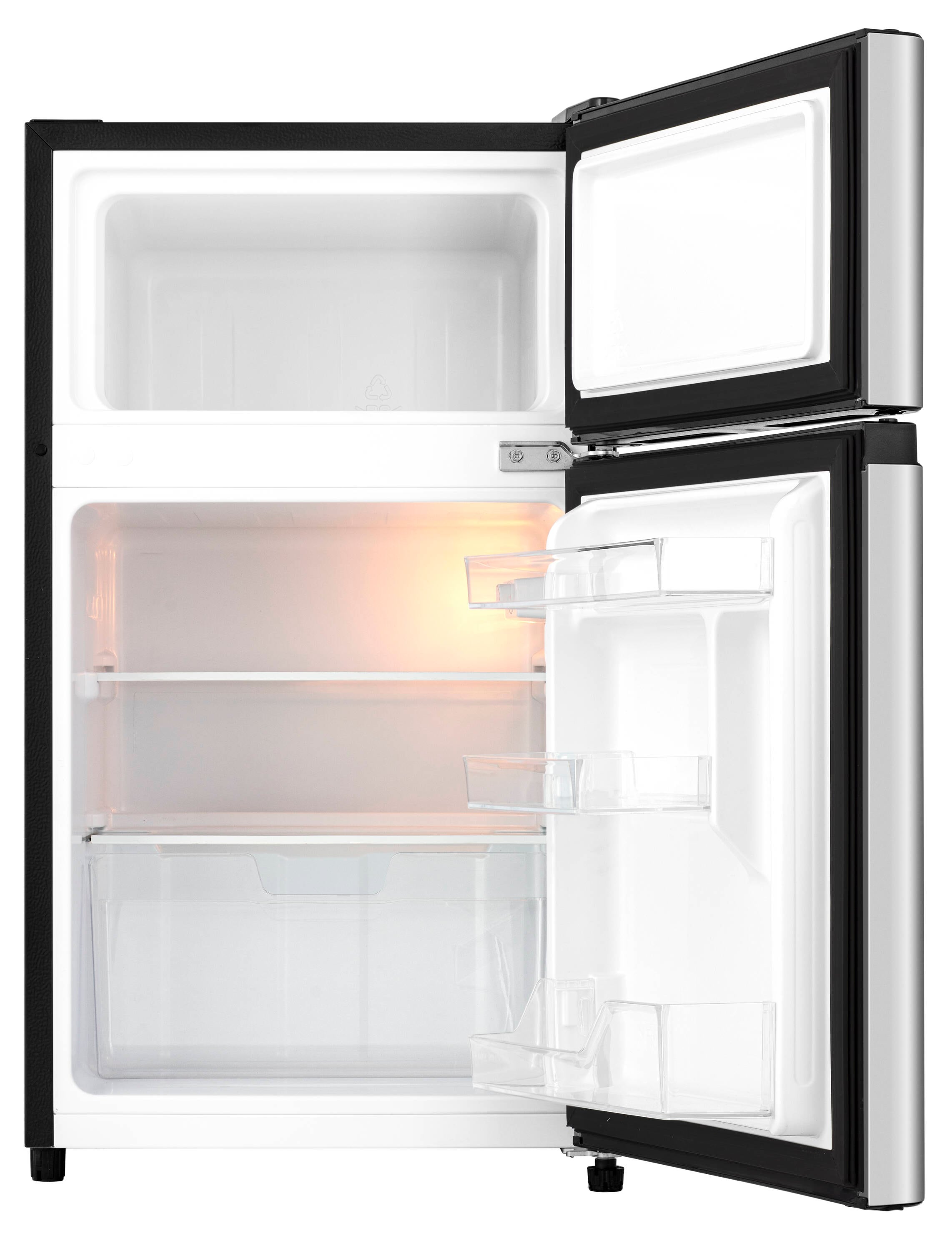 Refrigerador de 3.1 pies cúbicos con congelador (plateado) ENERGY STAR Hisense HRT031AVE