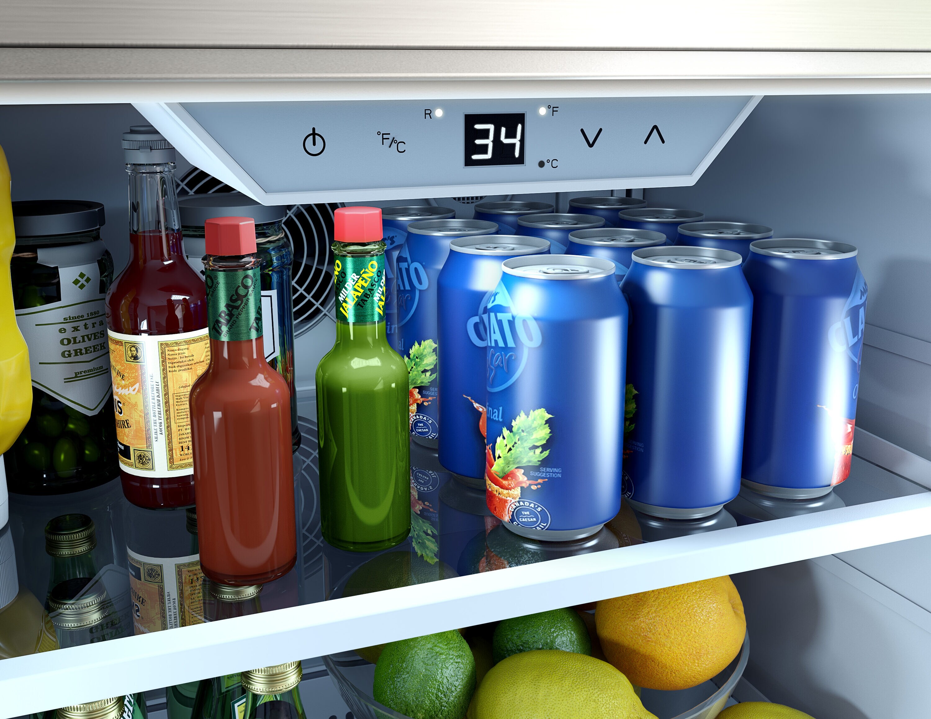 Refrigerador Mini Integrado de 5.6 Pies Cúbicos Zephyr Presrv (Acero Inoxidable) Listo para Garaje con Certificación ENERGY STAR PRR24C01AS-OD