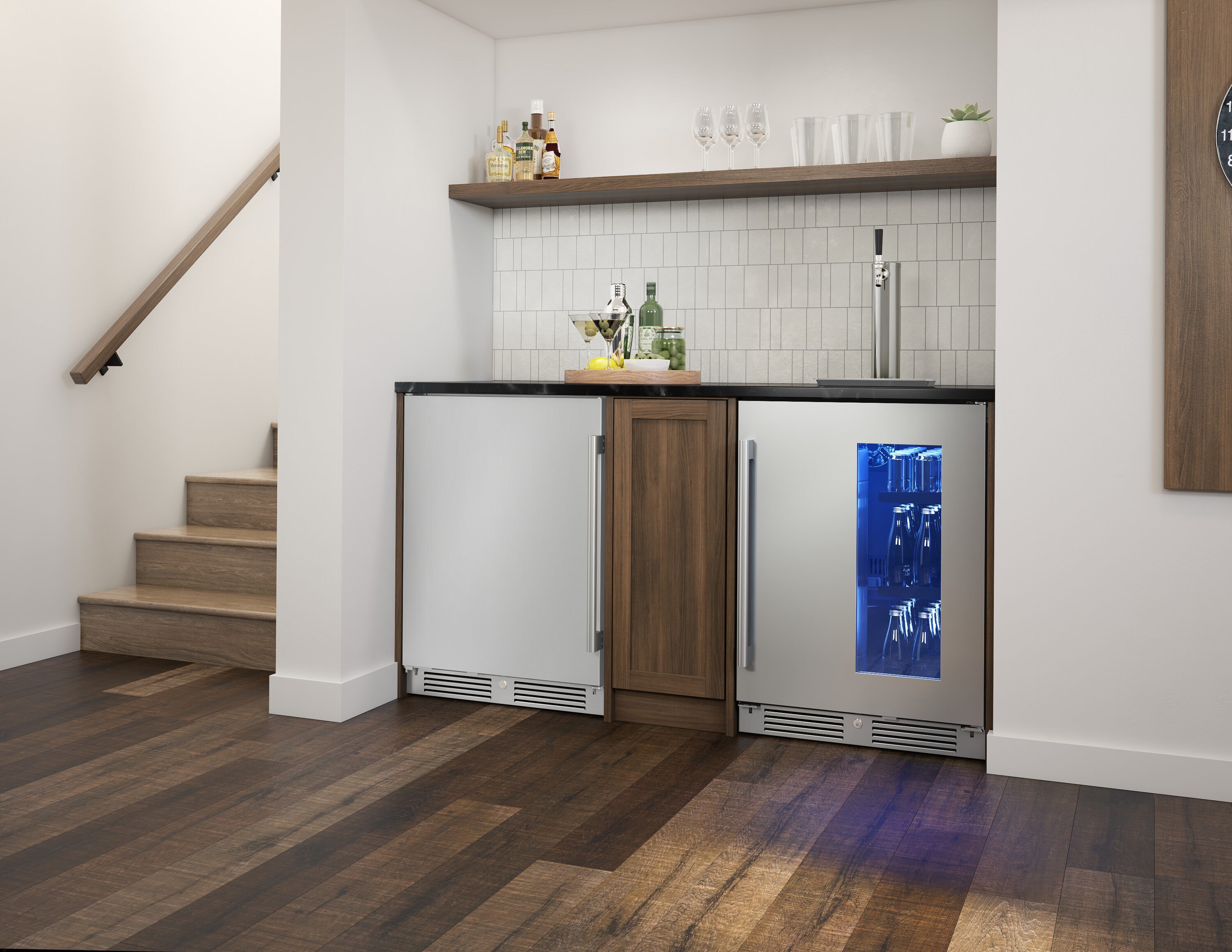 Refrigerador Mini Integrado de 5.6 Pies Cúbicos Zephyr Presrv (Acero Inoxidable) Listo para Garaje con Certificación ENERGY STAR PRR24C01AS-OD