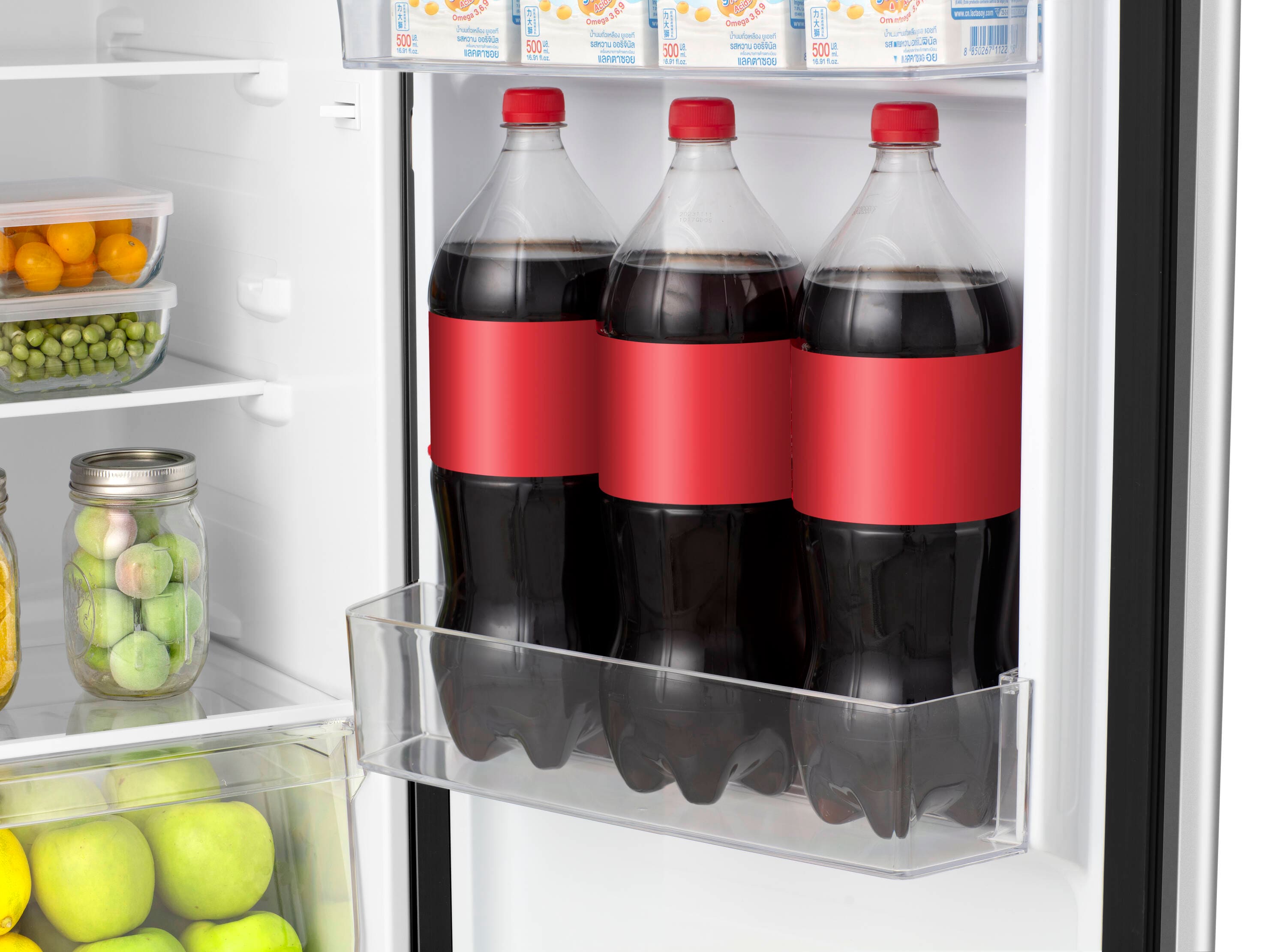Refrigerador compacto Hisense de 4.4 pies cúbicos con congelador (color plata) certificado ENERGY STAR HRT044AVE