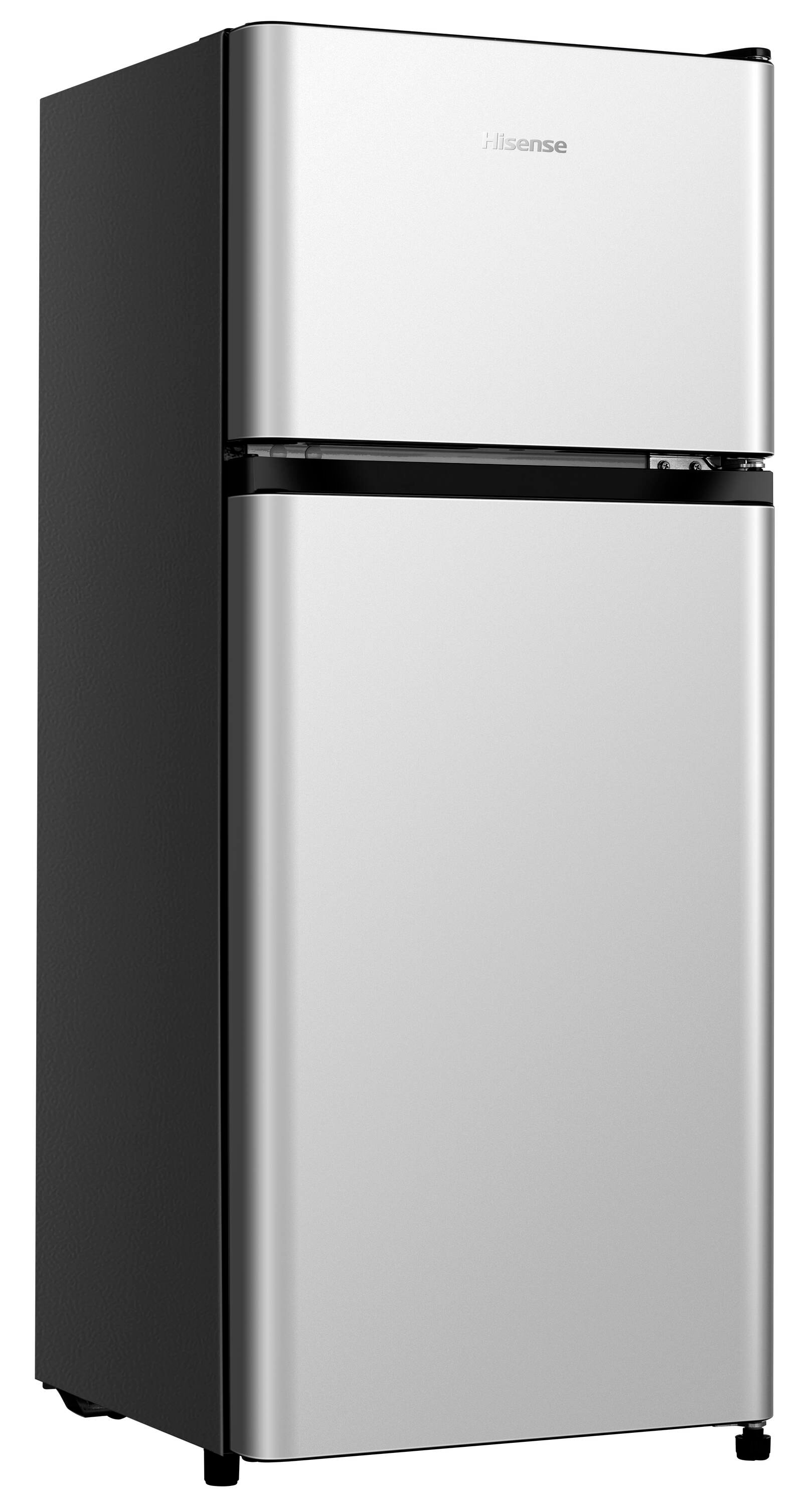 Refrigerador compacto Hisense de 4.4 pies cúbicos con congelador (color plata) certificado ENERGY STAR HRT044AVE