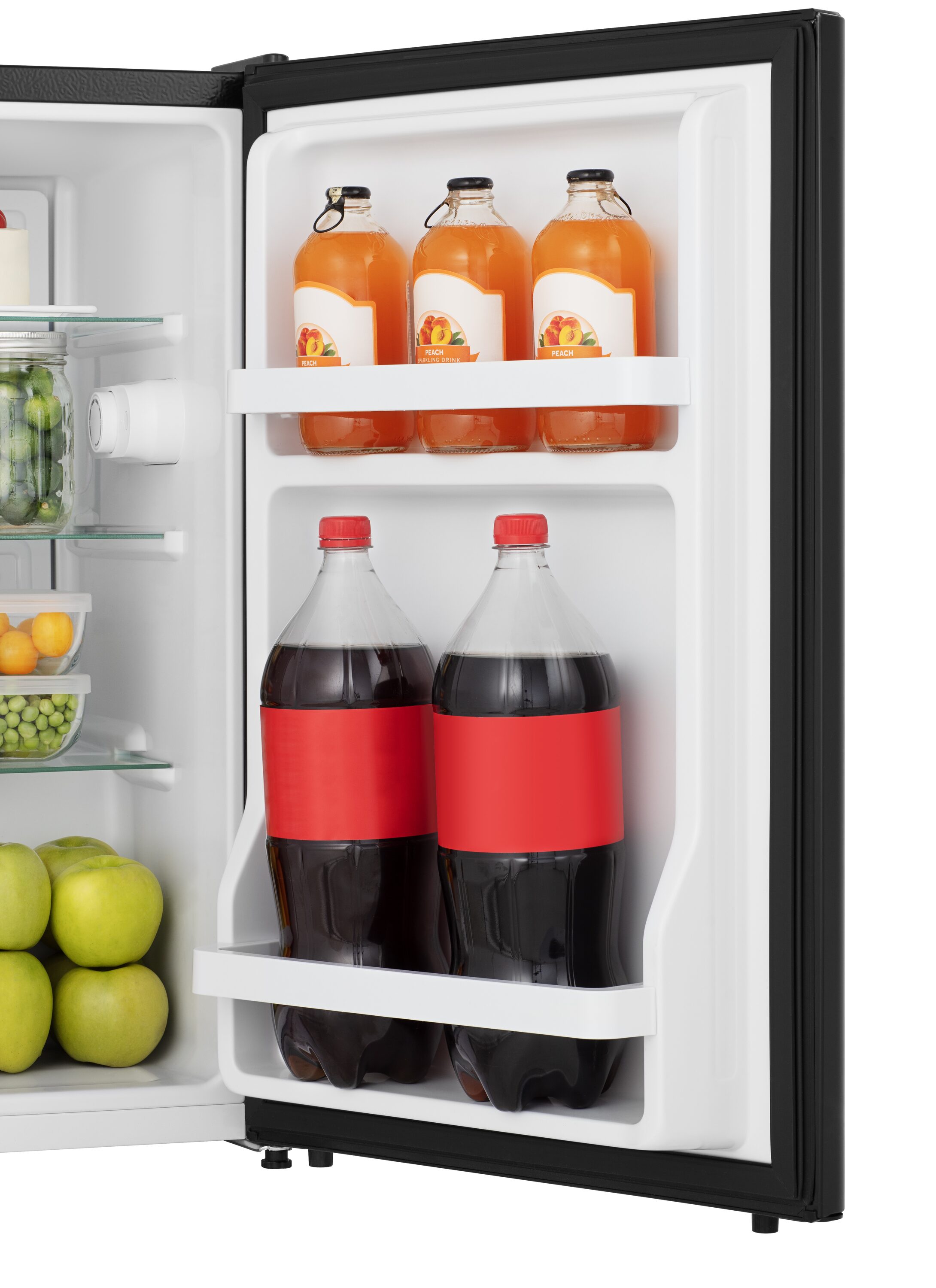 Refrigerador Mini Hisense de 2.5 pies cúbicos (Negro) con certificación ENERGY STAR HRC025ABE