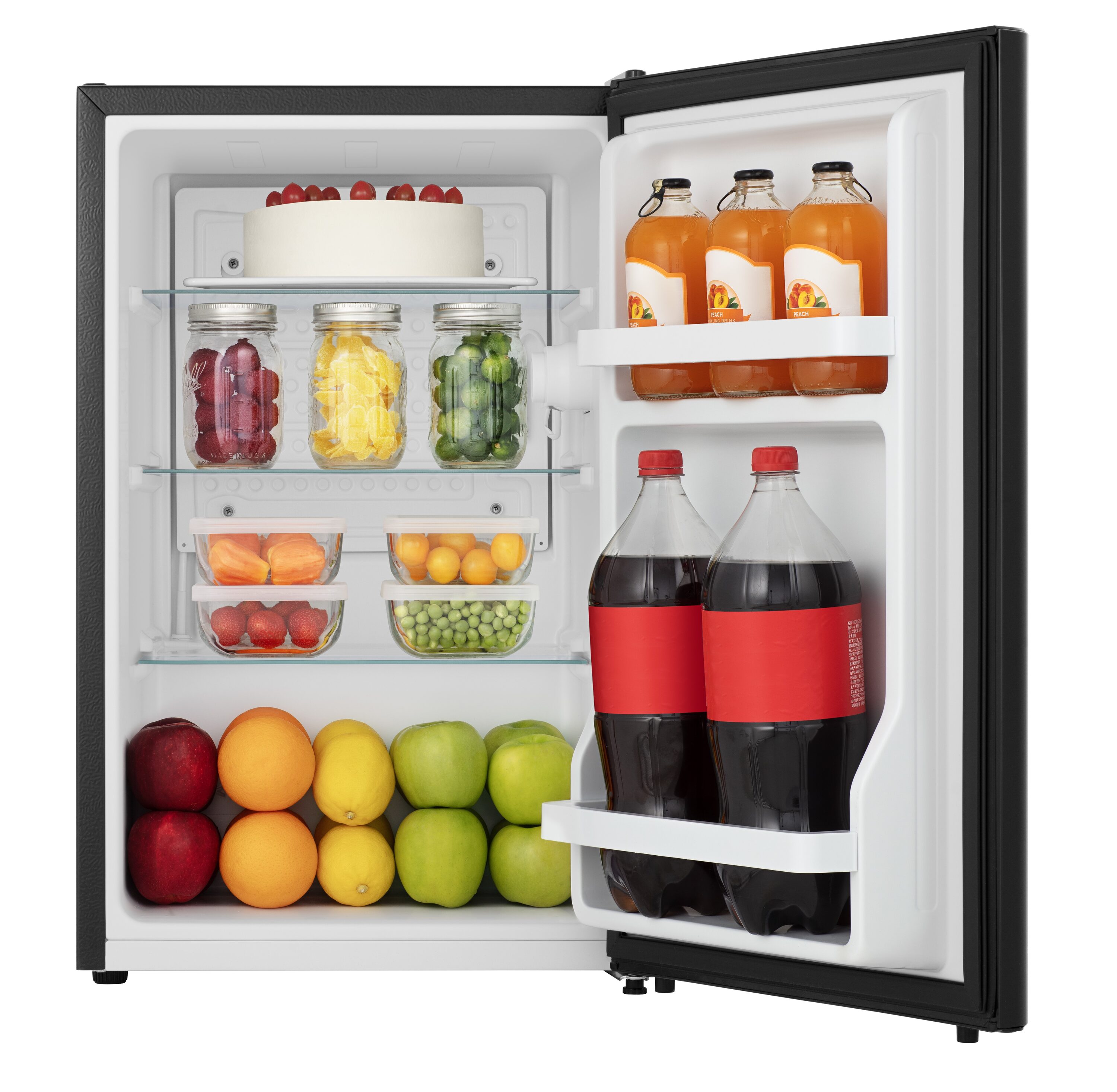 Refrigerador Mini Hisense de 2.5 pies cúbicos (Negro) con certificación ENERGY STAR HRC025ABE