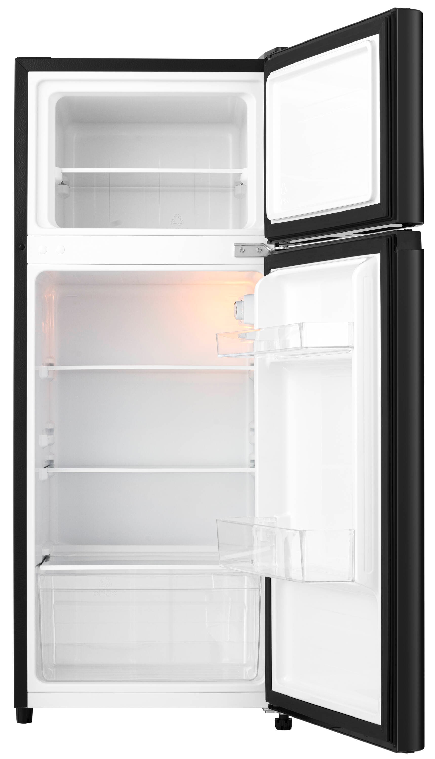 Refrigerador mini Hisense de 4.4 pies cúbicos con congelador (Negro) ENERGY STAR HRT044AAE