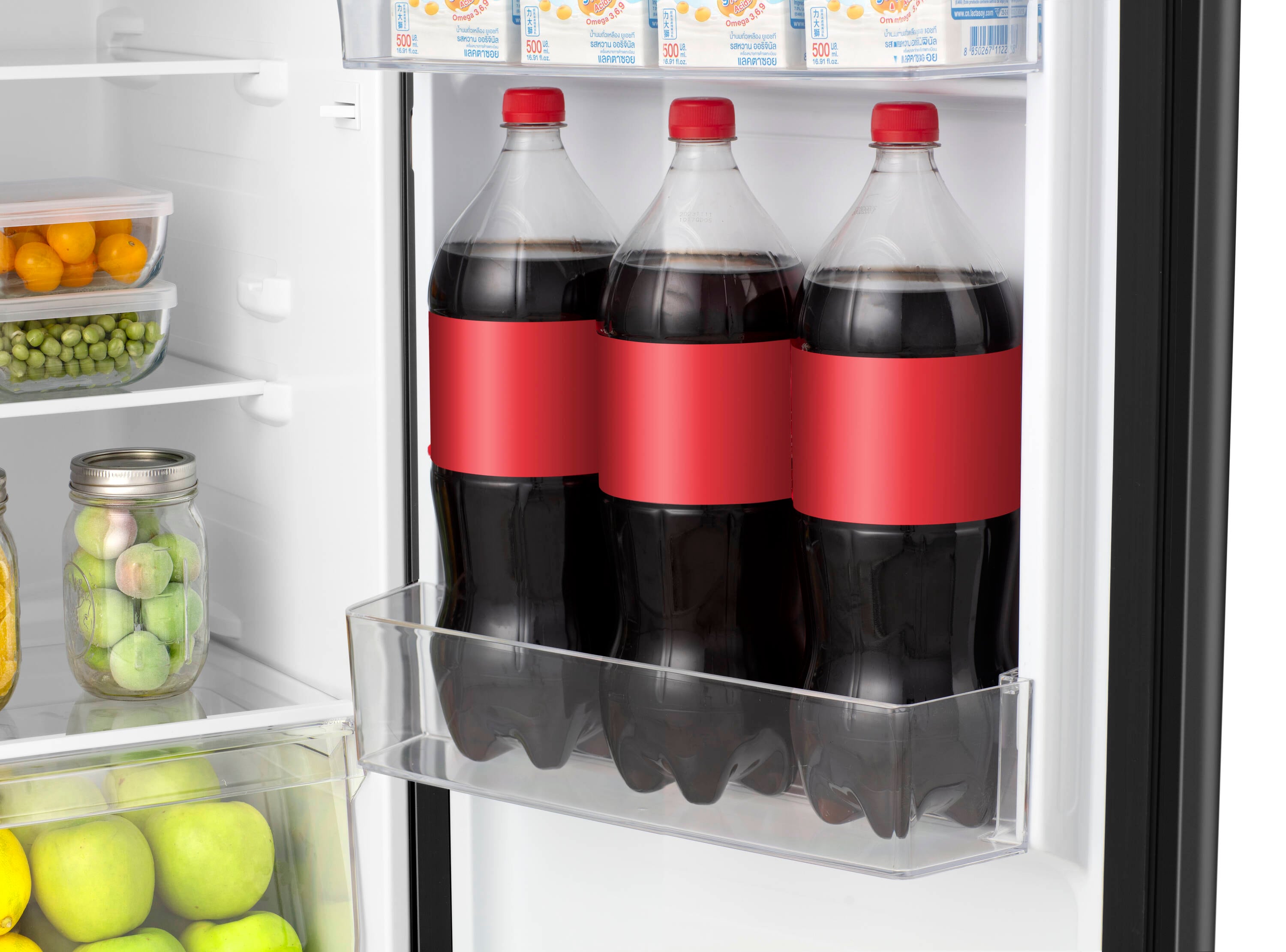 Refrigerador mini Hisense de 4.4 pies cúbicos con congelador (Negro) ENERGY STAR HRT044AAE