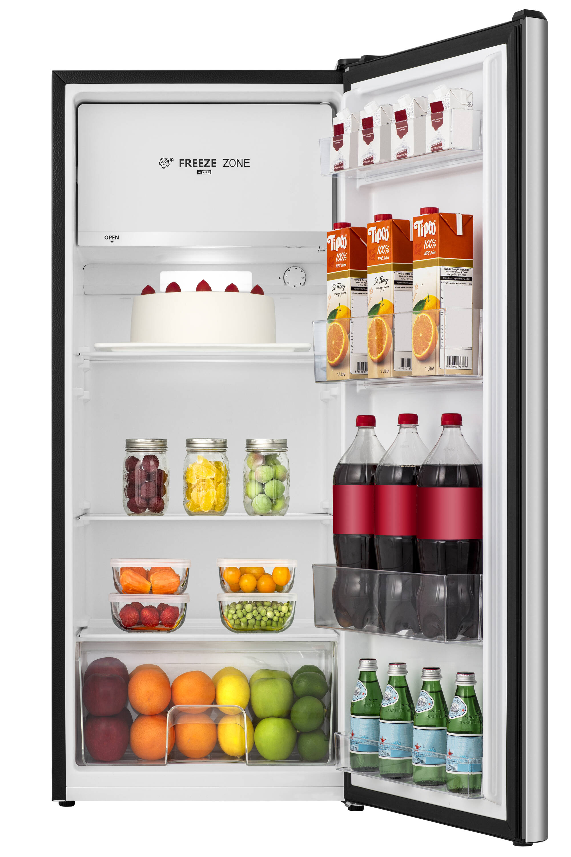 Refrigerador de 5.9 pies cúbicos Hisense con congelador (Plata) ENERGY STAR HRC060BVE