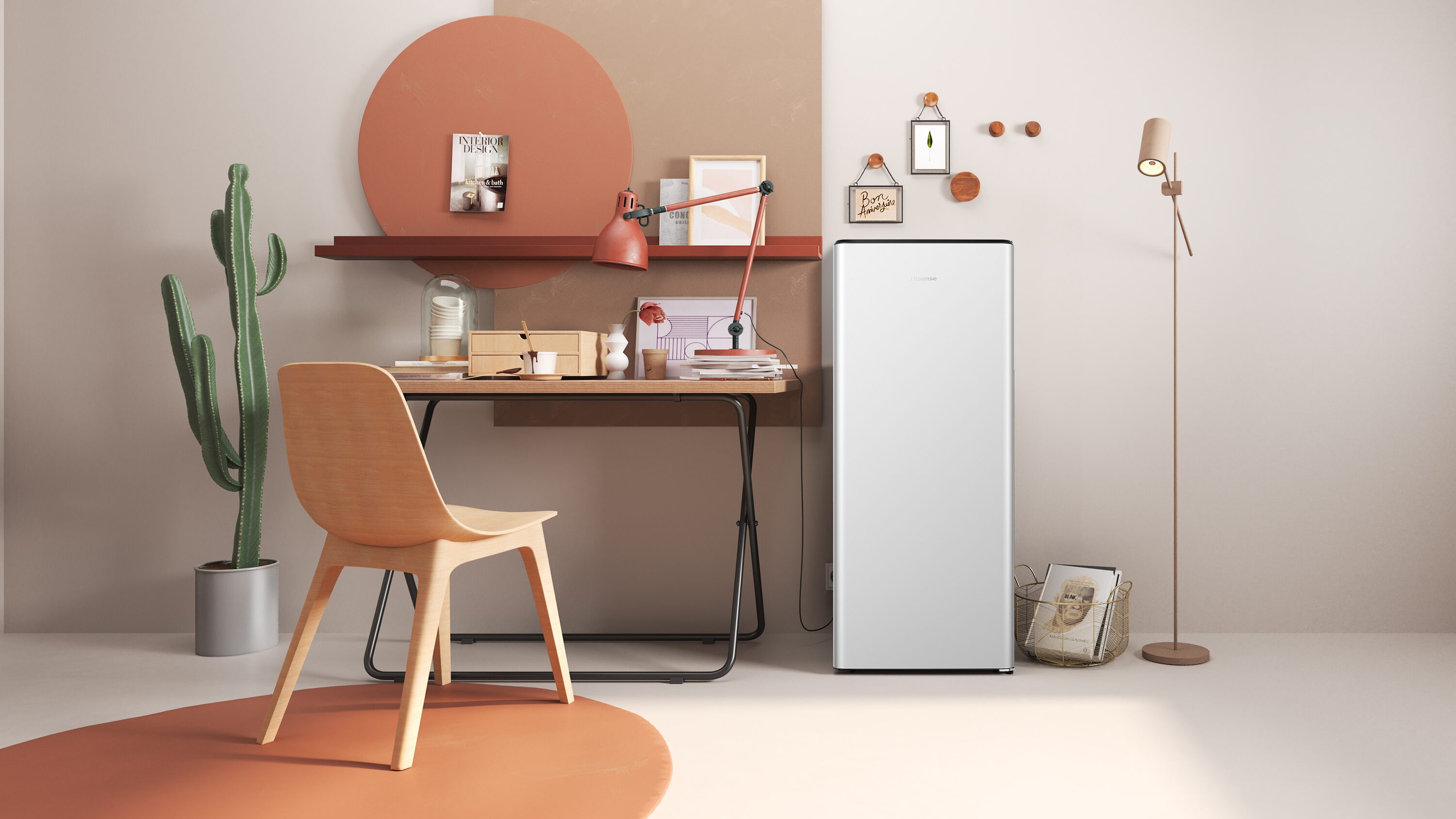 Refrigerador de 5.9 pies cúbicos Hisense con congelador (Plata) ENERGY STAR HRC060BVE
