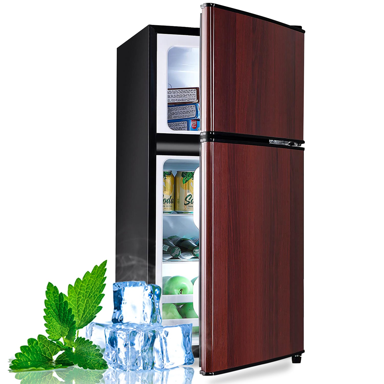 Refrigerador mini de 3.5 pies cúbicos con congelador (grano de madera) Jeremy Cass ENERGY STAR