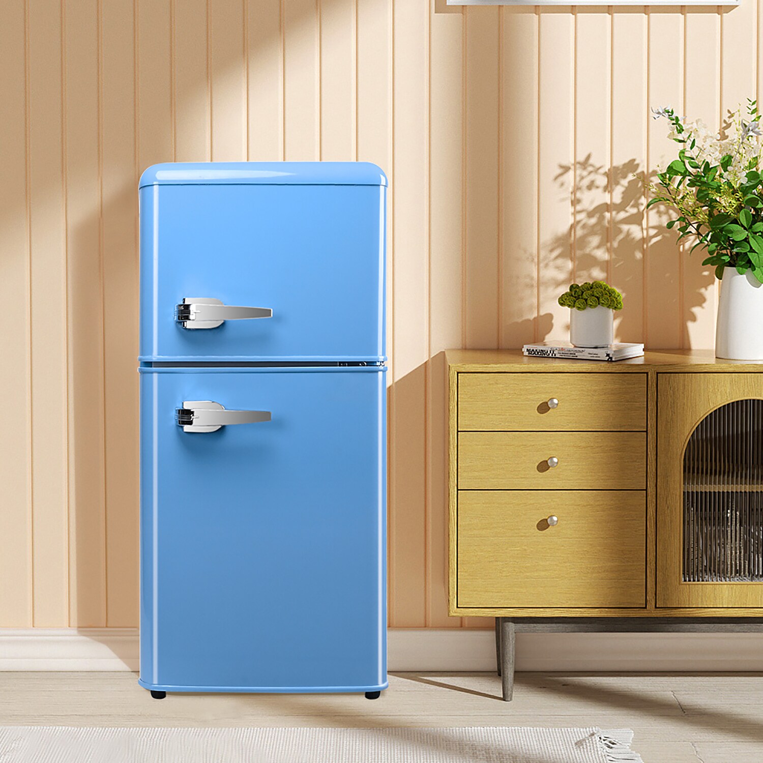 Refrigerador Mini de 3.5 pies cúbicos con congelador (Azul) ENERGY STAR