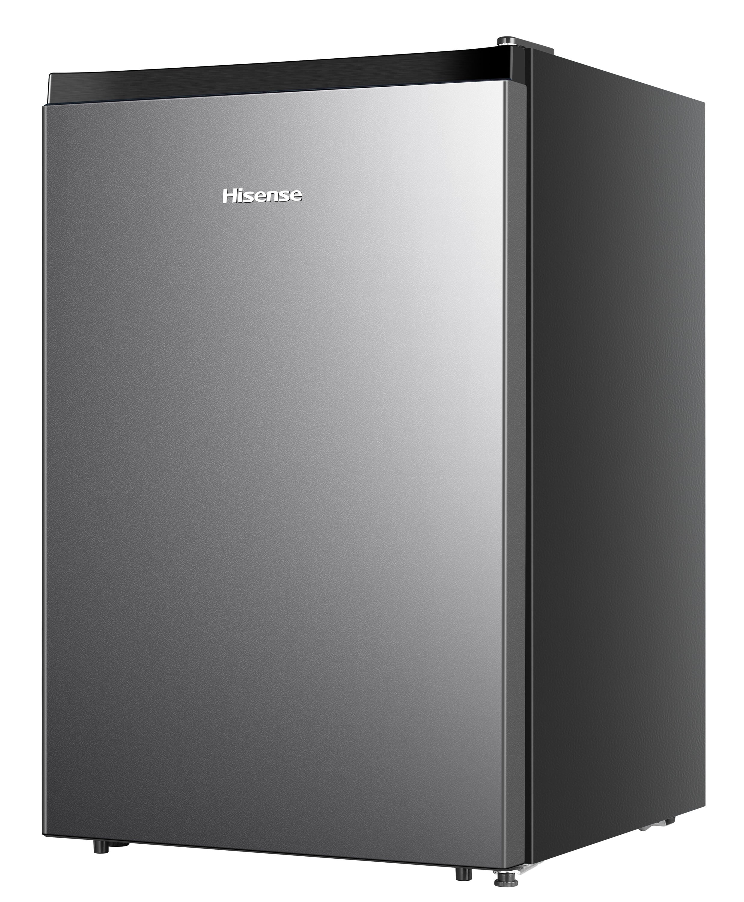 Refrigerador Mini Hisense de 2.5 pies cúbicos (Plata) con certificación ENERGY STAR LMS026M6RVE