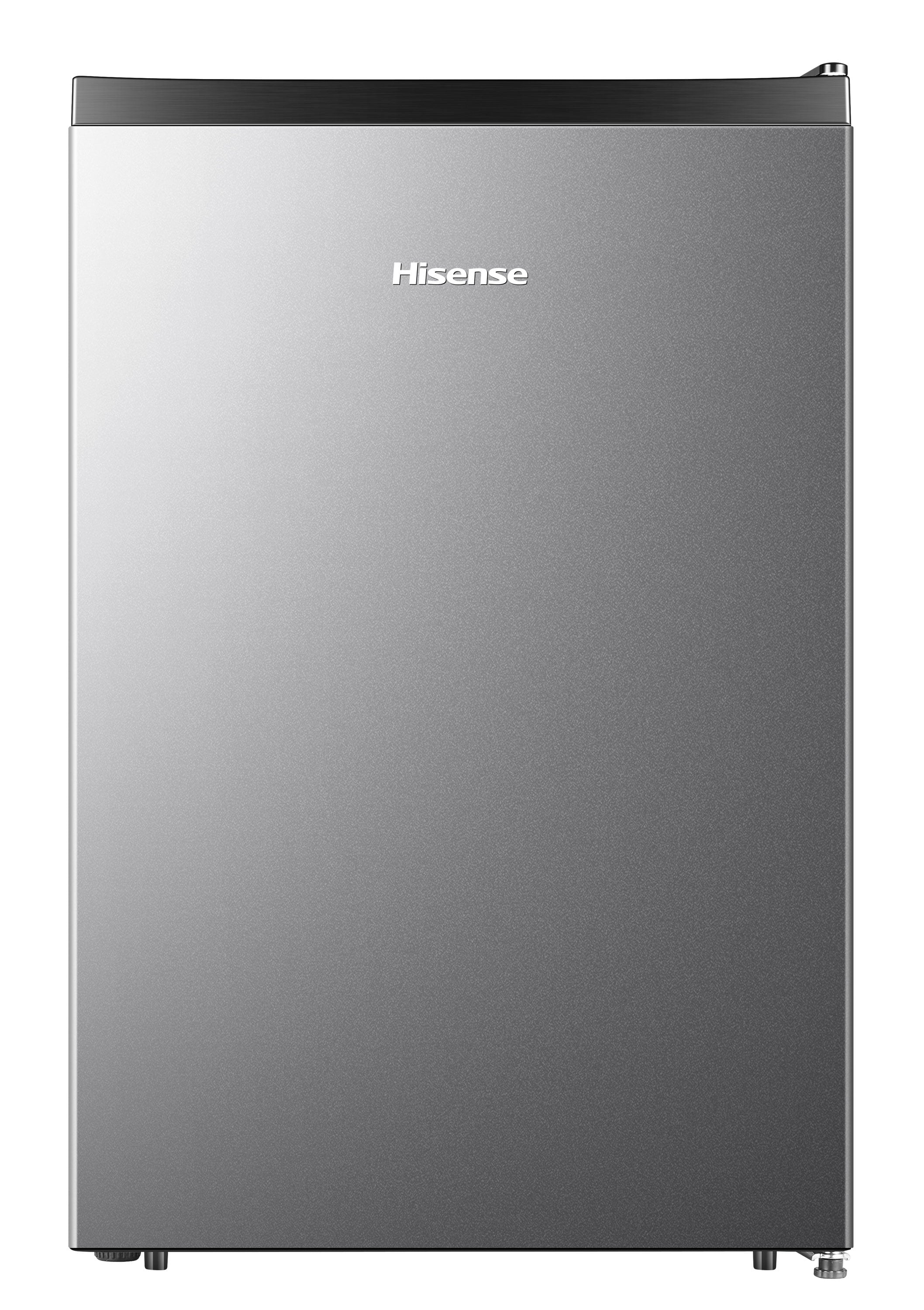 Refrigerador Mini Hisense de 2.5 pies cúbicos (Plata) con certificación ENERGY STAR LMS026M6RVE