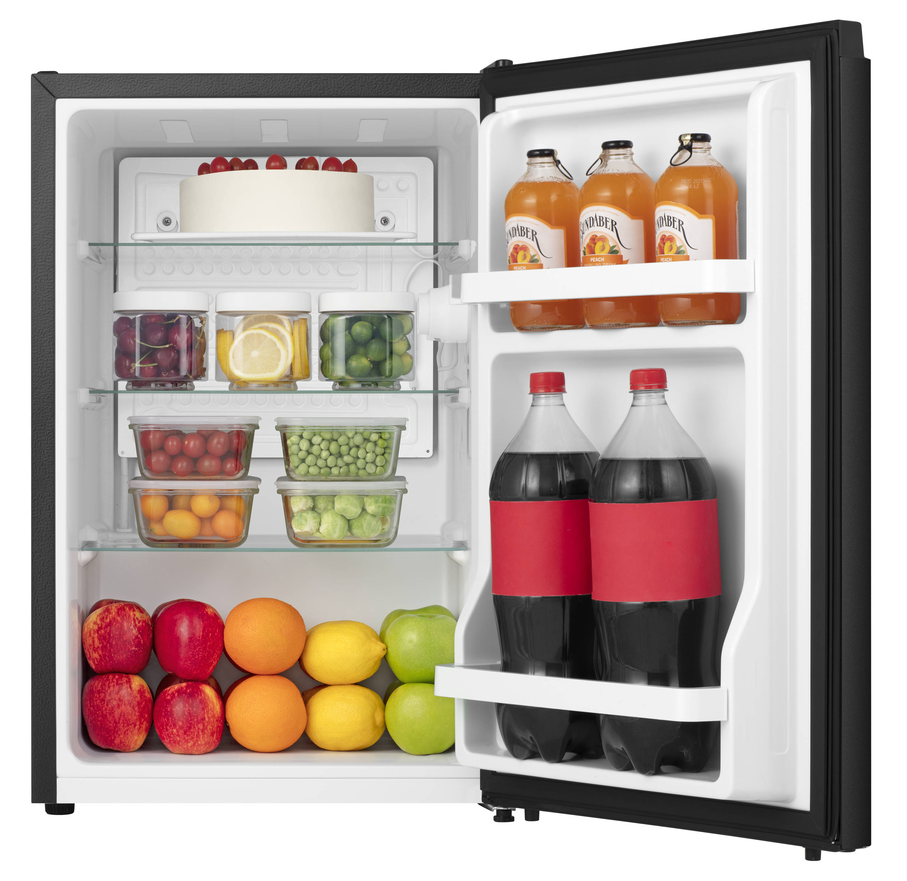 Minirefrigerador Hisense de 2.5 pies cúbicos (Negro) con certificación ENERGY STAR LMS026M6RBE