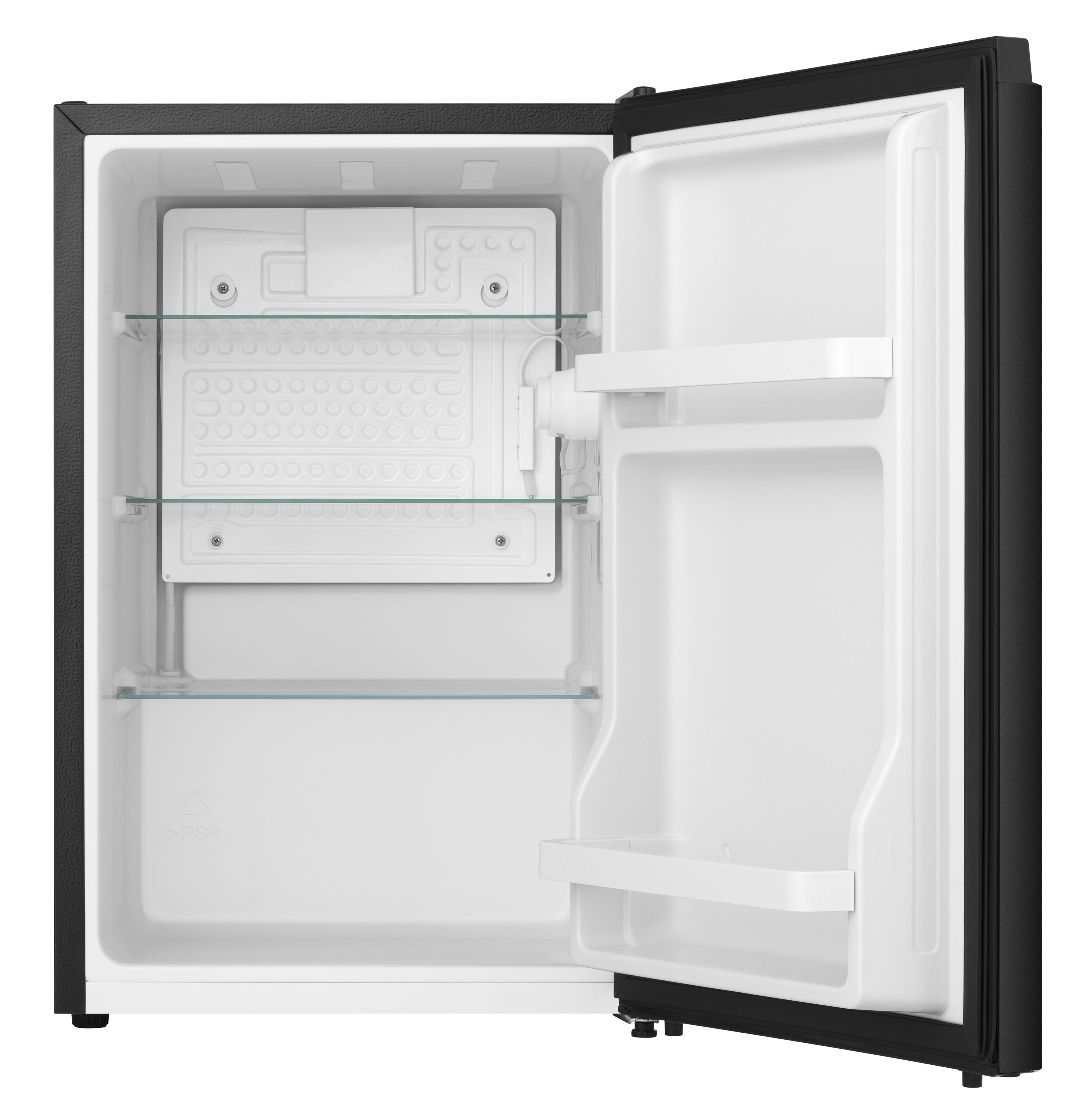 Minirefrigerador Hisense de 2.5 pies cúbicos (Negro) con certificación ENERGY STAR LMS026M6RBE