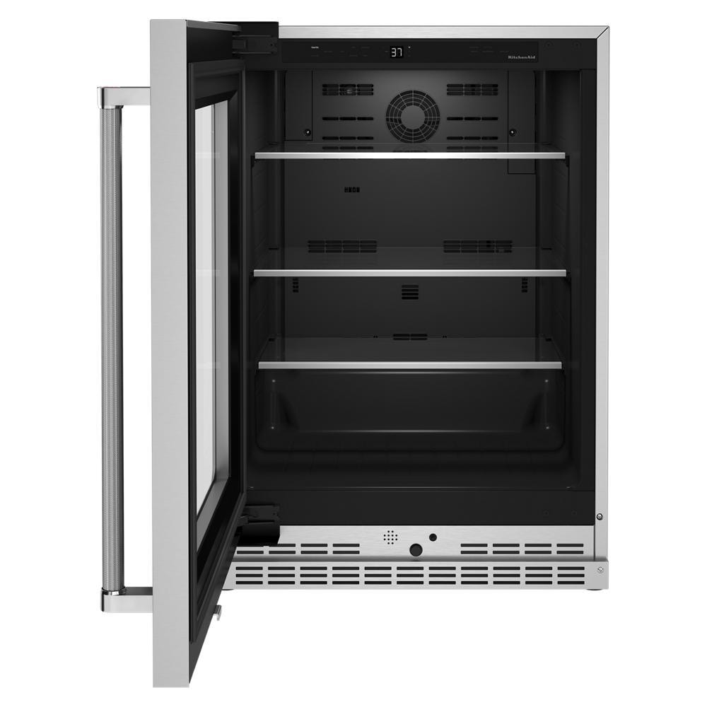 Refrigerador empotrado de acero inoxidable de 5.2 pies cúbicos de KitchenAid