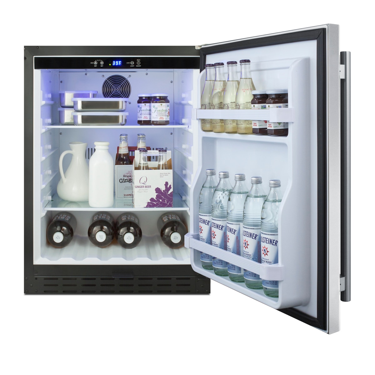 Refrigerador Compacto Empotrado de 4.2 Pies Cúbicos (Puerta lista para panel y gabinete negro) AL55IF