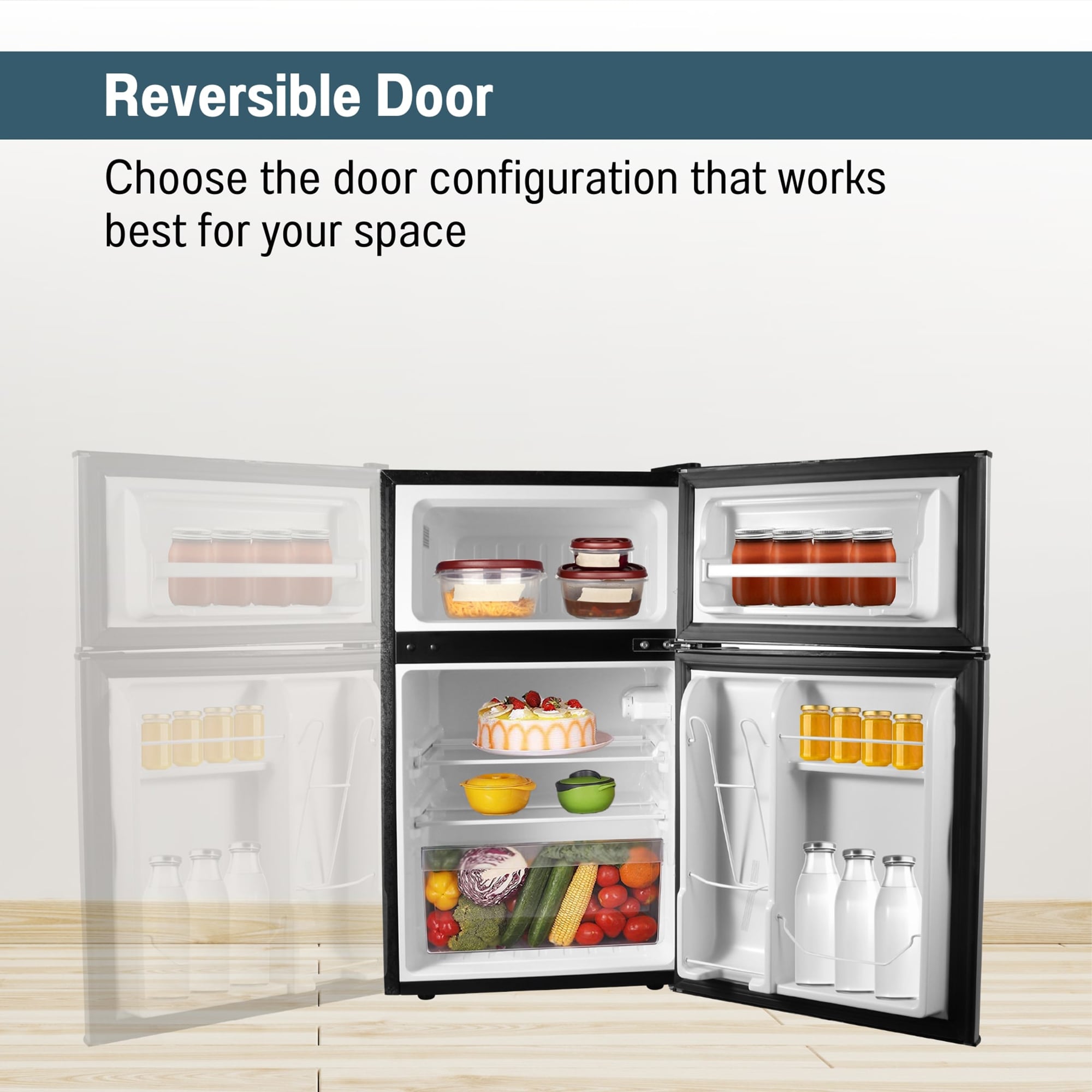 Refrigerador Mini con Congelador de 3.2 pies cúbicos (negro) con certificación ENERGY STAR - Modelo CRF 320 B de Equator Advanced Appliances