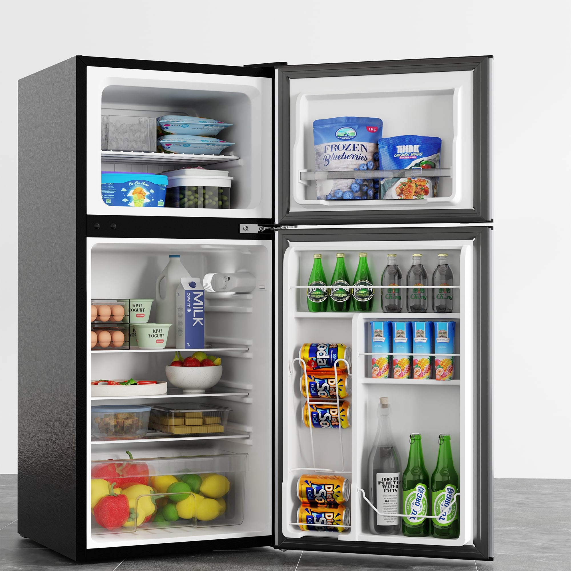 Refrigerador Mini ConServ de 4.5 pies cúbicos con congelador (Acero Inoxidable) CRMF 4502 ACERO.