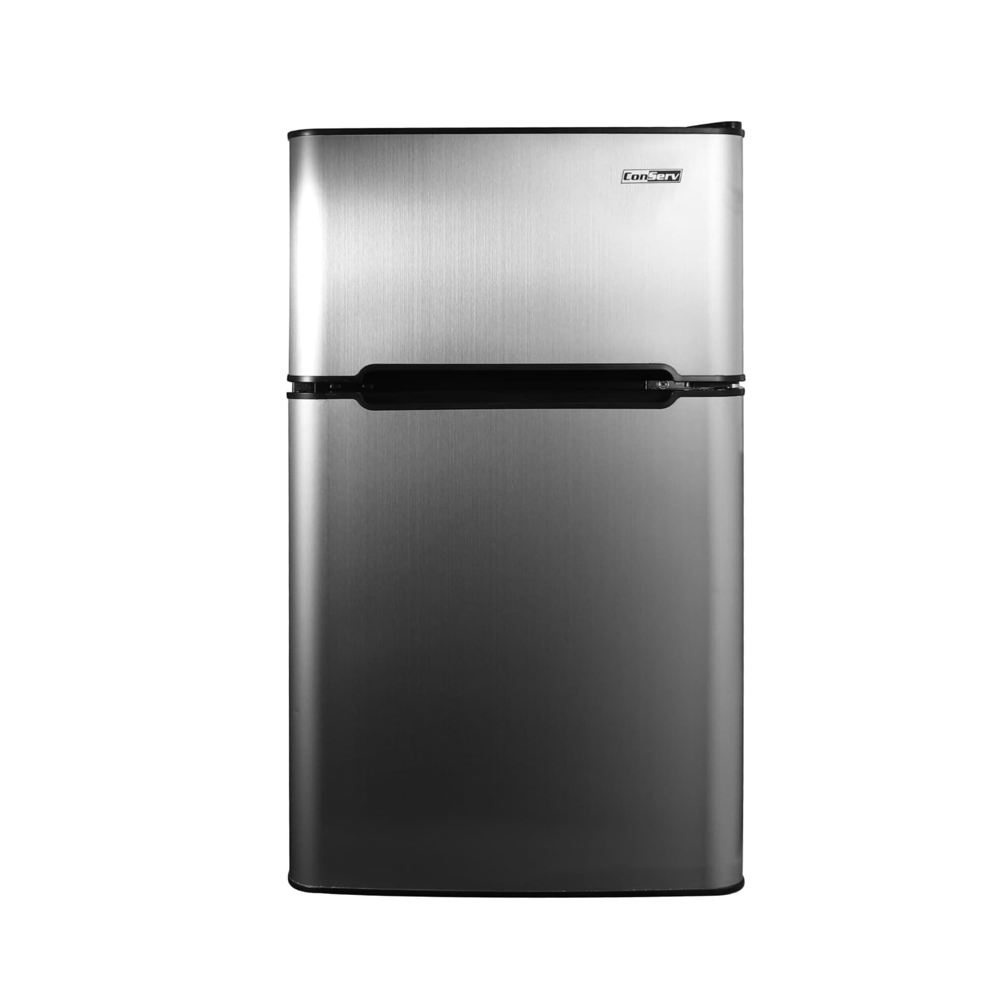 Mini refrigerador con congelador de 3.2 pies cúbicos de acero inoxidable ENERGY STAR CRF 320 S de Equator Advanced Appliances