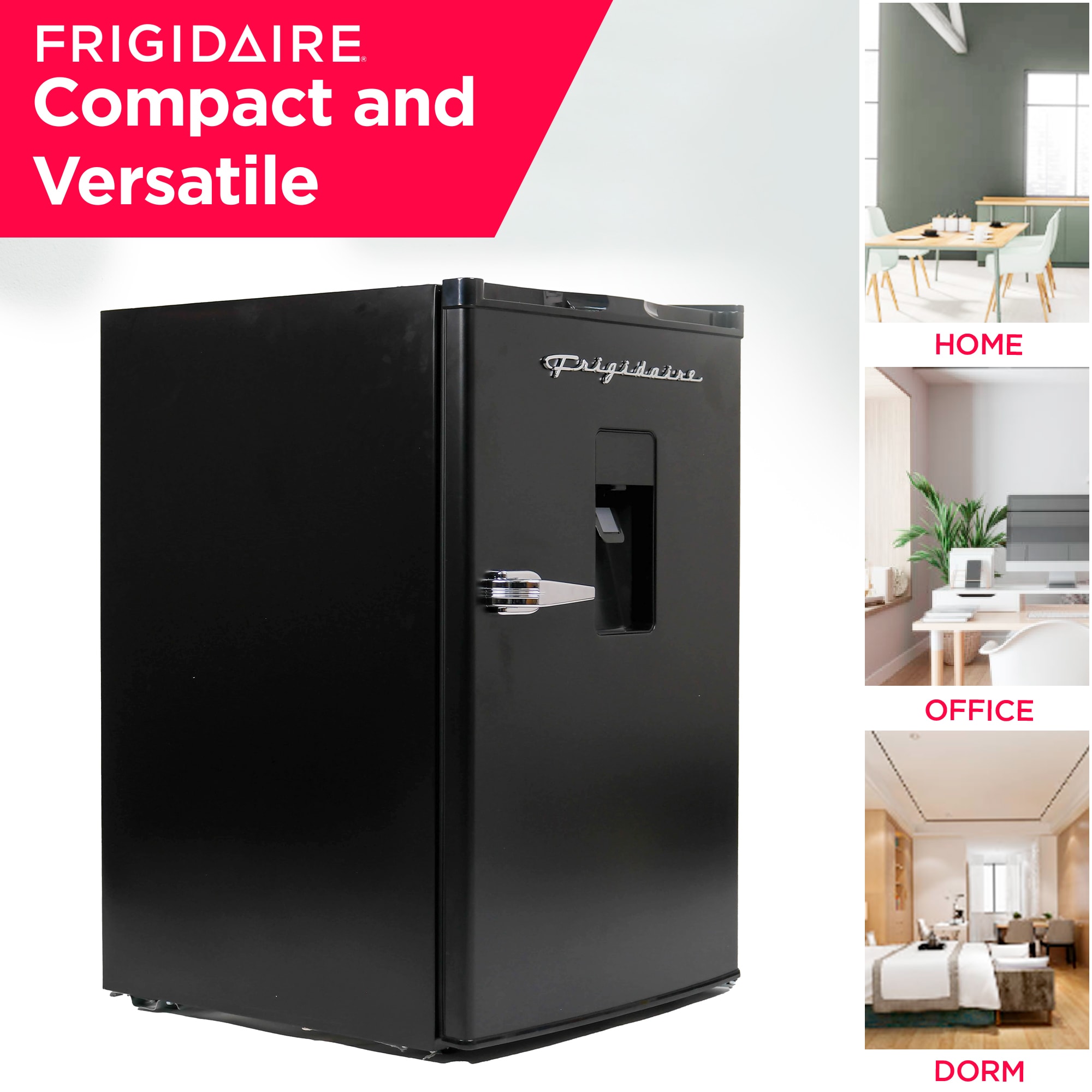 Refrigerador compacto Frigidaire de 4.5 pies cúbicos (Negro) EFR494-NEGRO