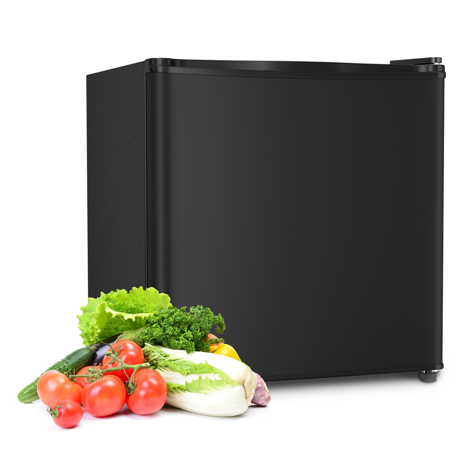 Refrigerador mini de 1.4 pies cúbicos con congelador (negro) listo para el garaje LSF6840-NEGRO