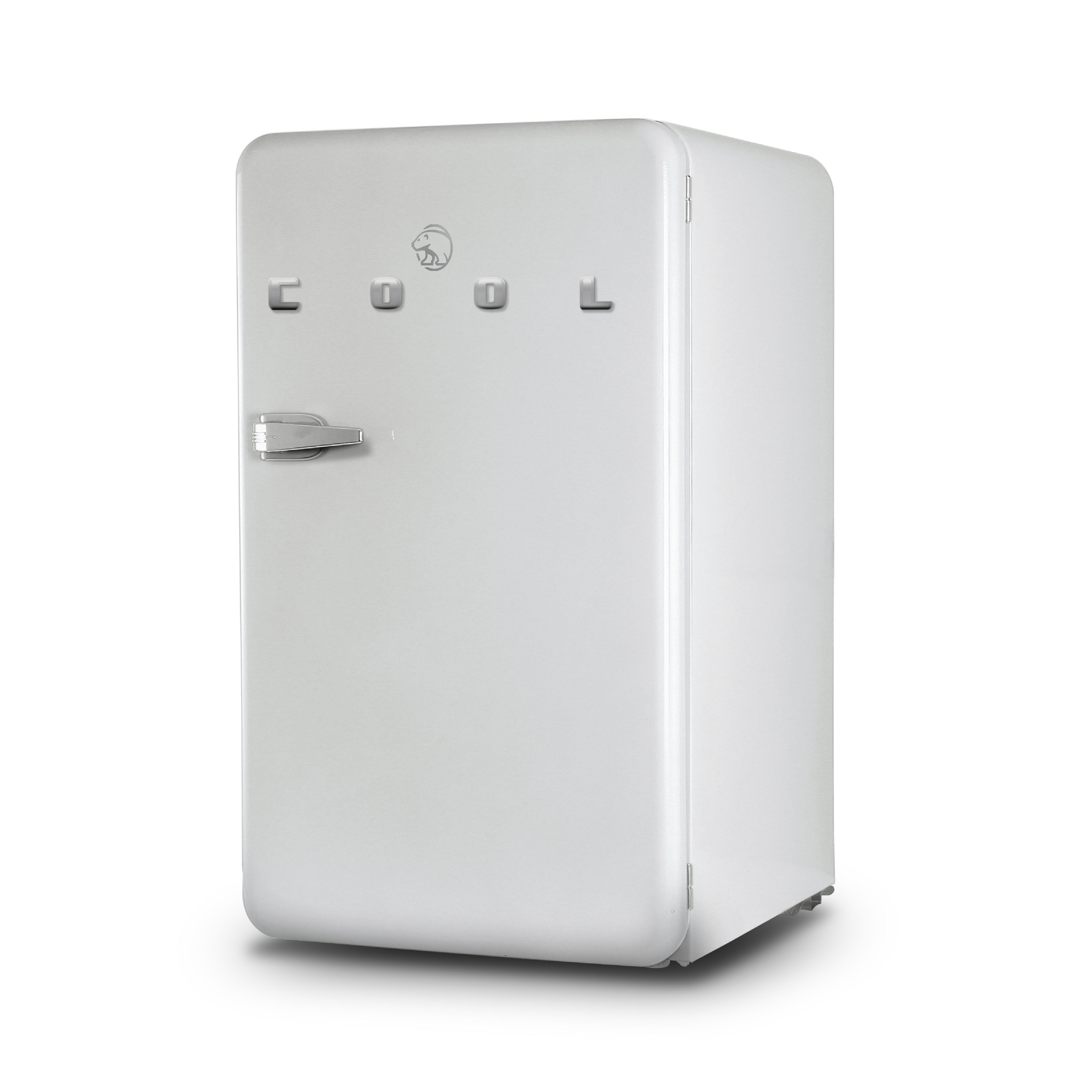 Refrigerador de 3.2 pies cúbicos con congelador, estilo "cool" (blanco)