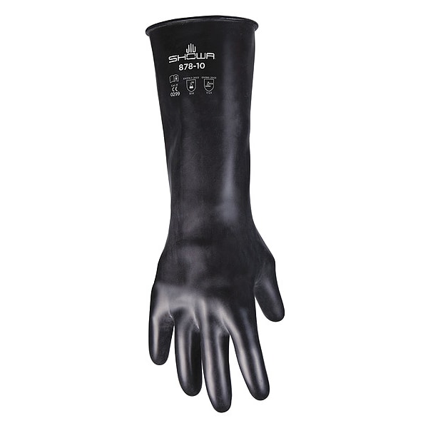 Guantes resistentes a químicos Showa de 14 pulgadas, de butilo, tamaño grande, 1 par - 878-09
