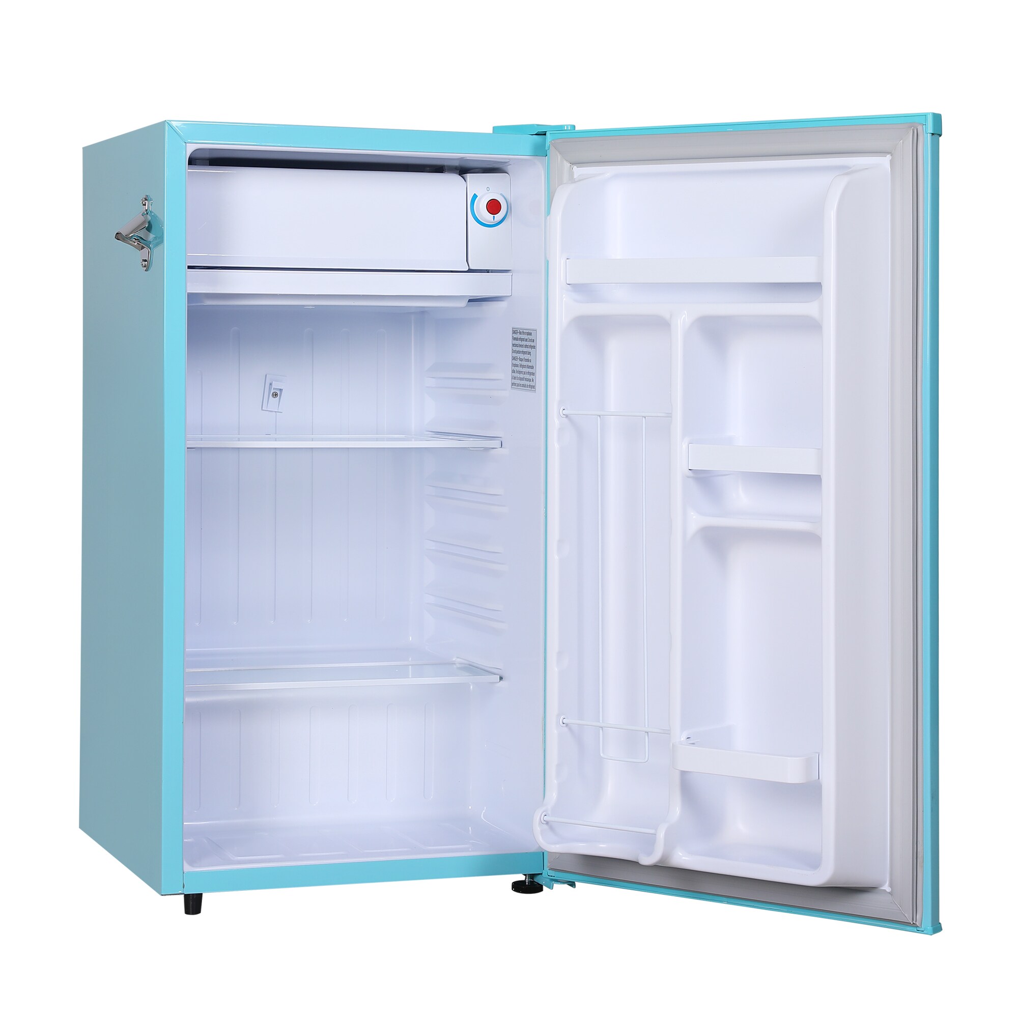 Mini refrigerador Frigidaire de 3.2 pies cúbicos con congelador (Azul) EFR376-AZUL