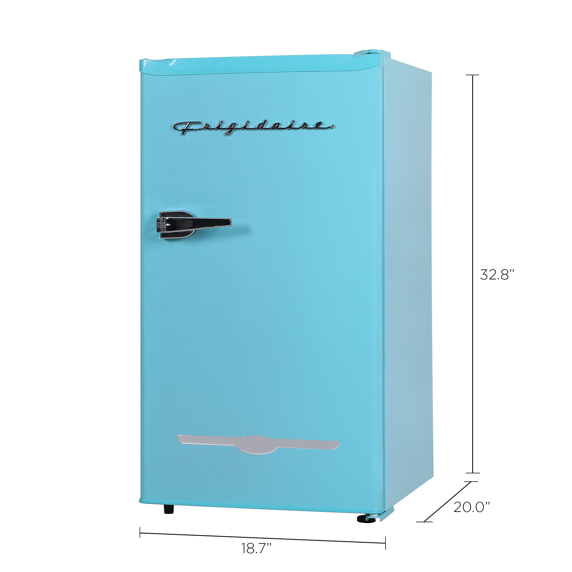 Mini refrigerador Frigidaire de 3.2 pies cúbicos con congelador (Azul) EFR376-AZUL