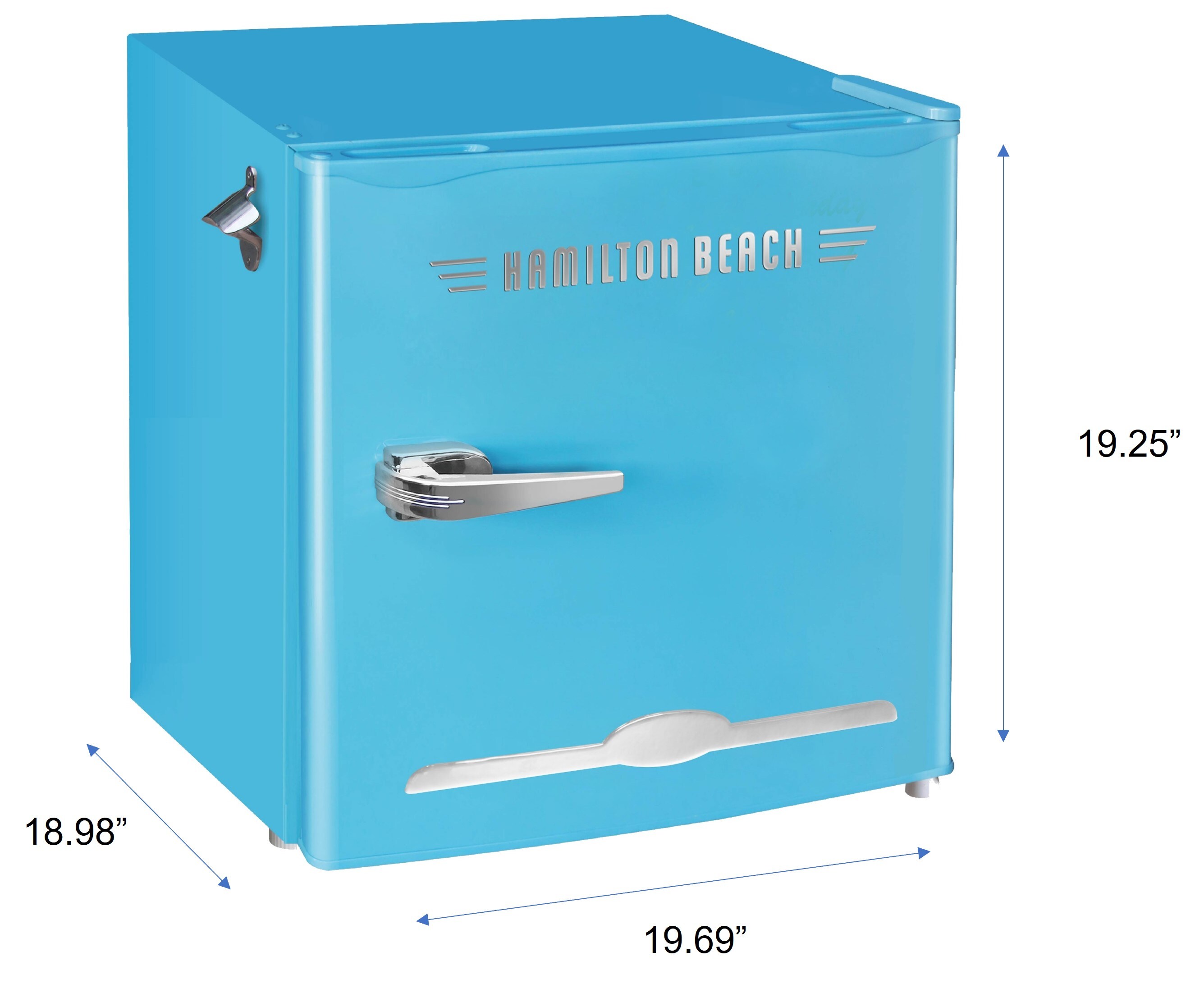 Refrigerador Mini de 1.6 pies cúbicos con Congelador (Azul) de Hamilton Beach