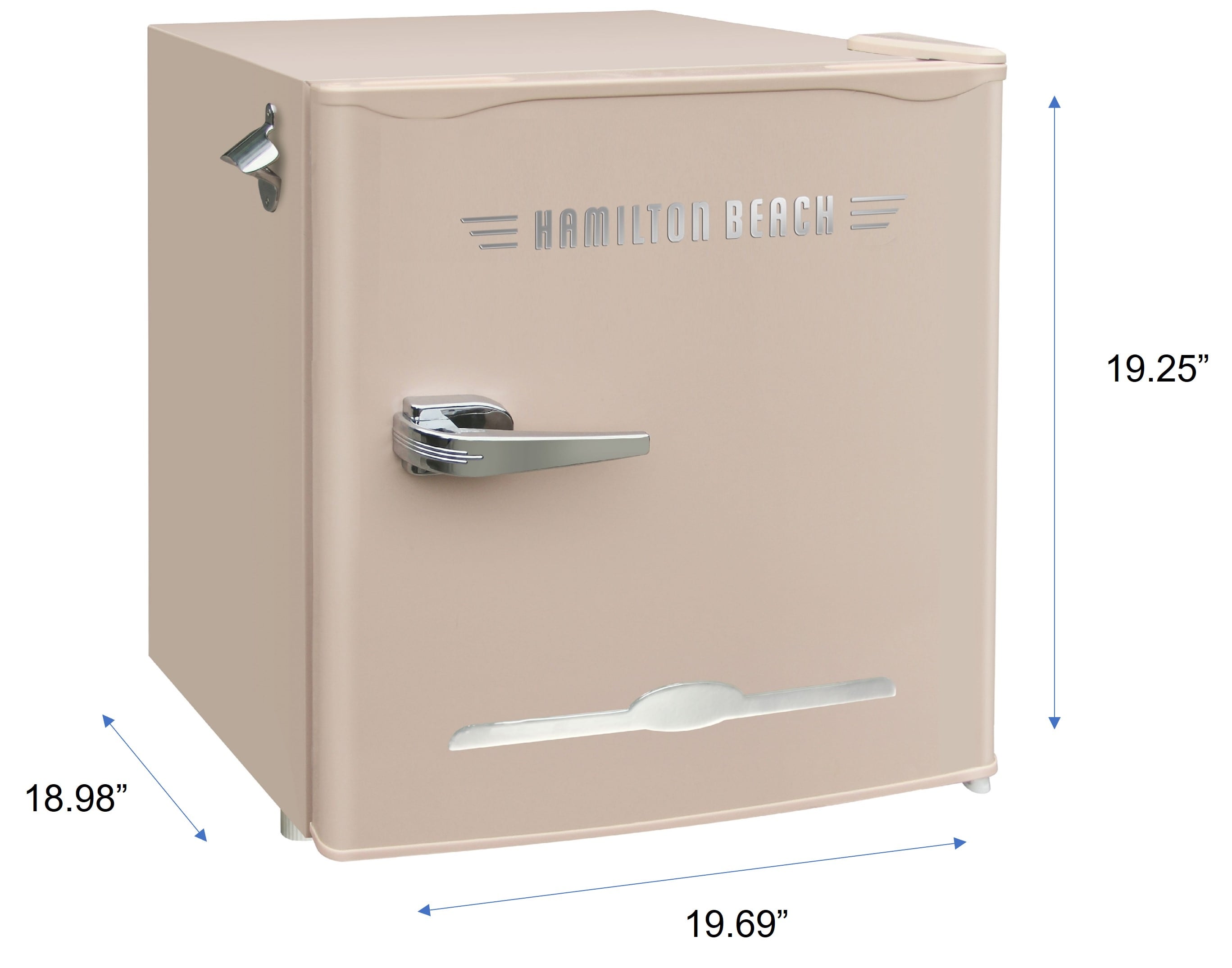 Refrigerador Mini de 1.6 pies cúbicos con Congelador (Coral) Hamilton Beach HBF1600-CORAL