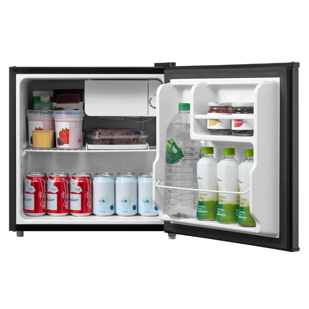 Refrigerador Mini Midea de 1.6 pies cúbicos con congelador (Negro) ENERGY STAR WHS-65LB1