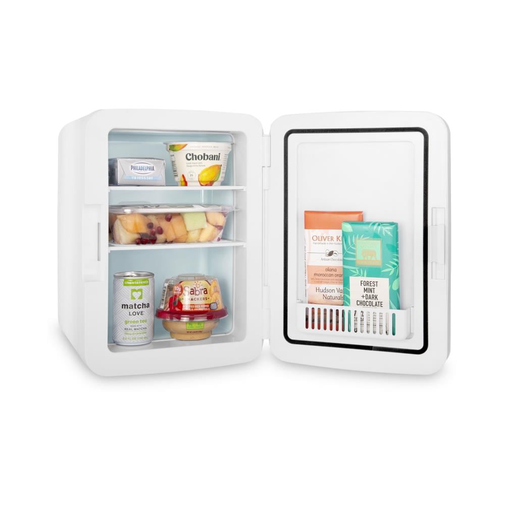 Refrigerador Mini Cooluli Infinity de 0.35 pies cúbicos (Negro) listo para el garaje