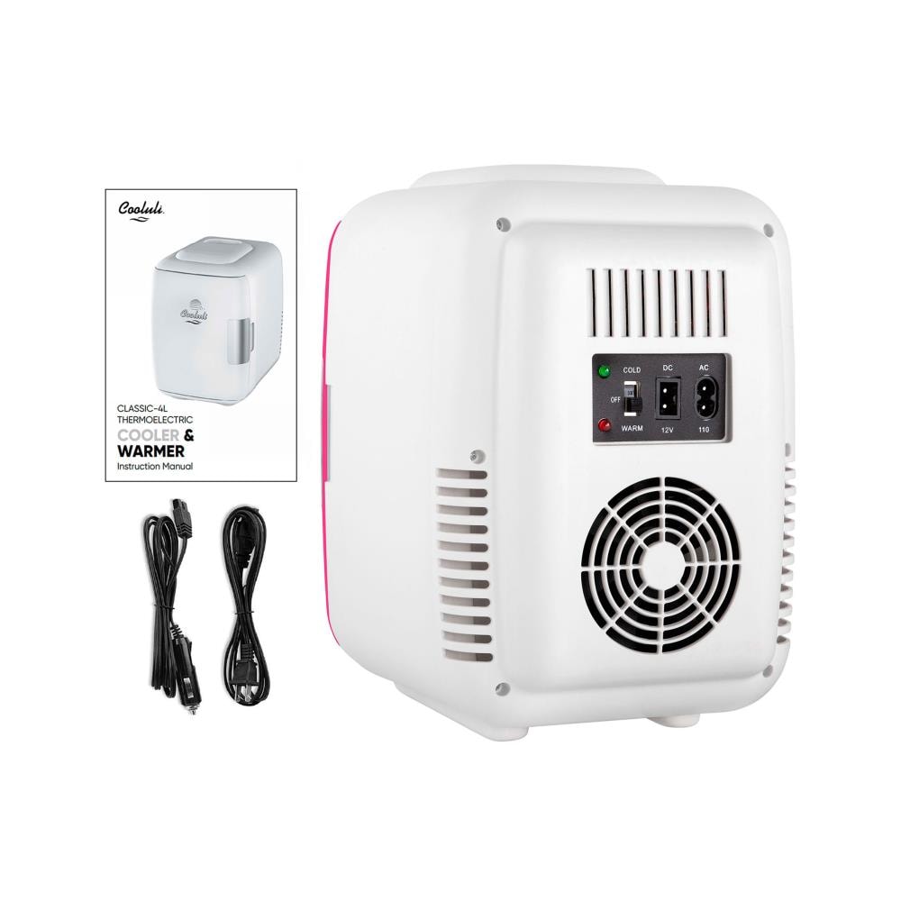 Mini refrigerador Cooluli Classic de 0.14 pies cúbicos (Fucsia)