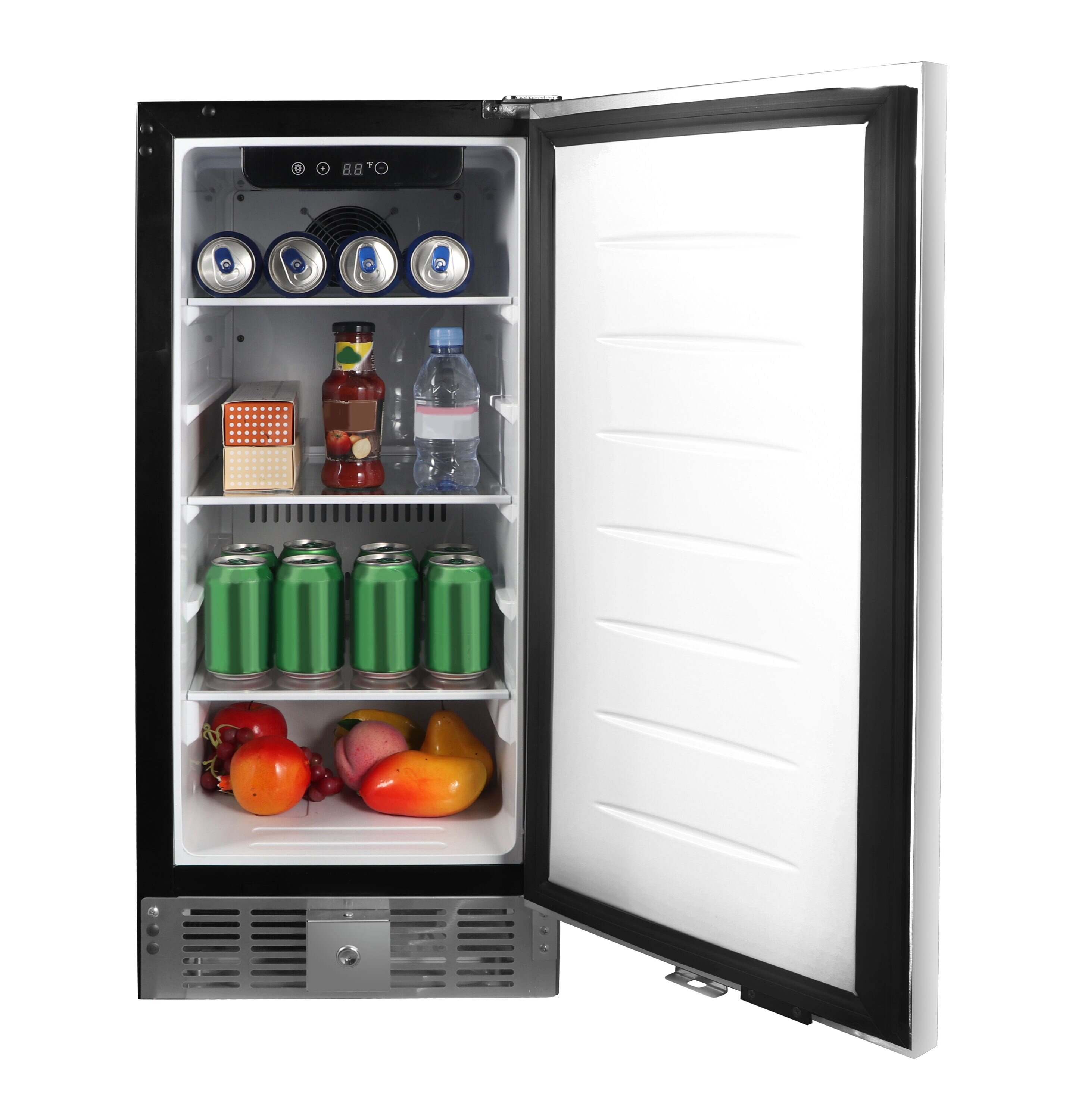 Frigidaire Minirefrigerador de 2.9 pies cúbicos con congelador (Acero inoxidable)