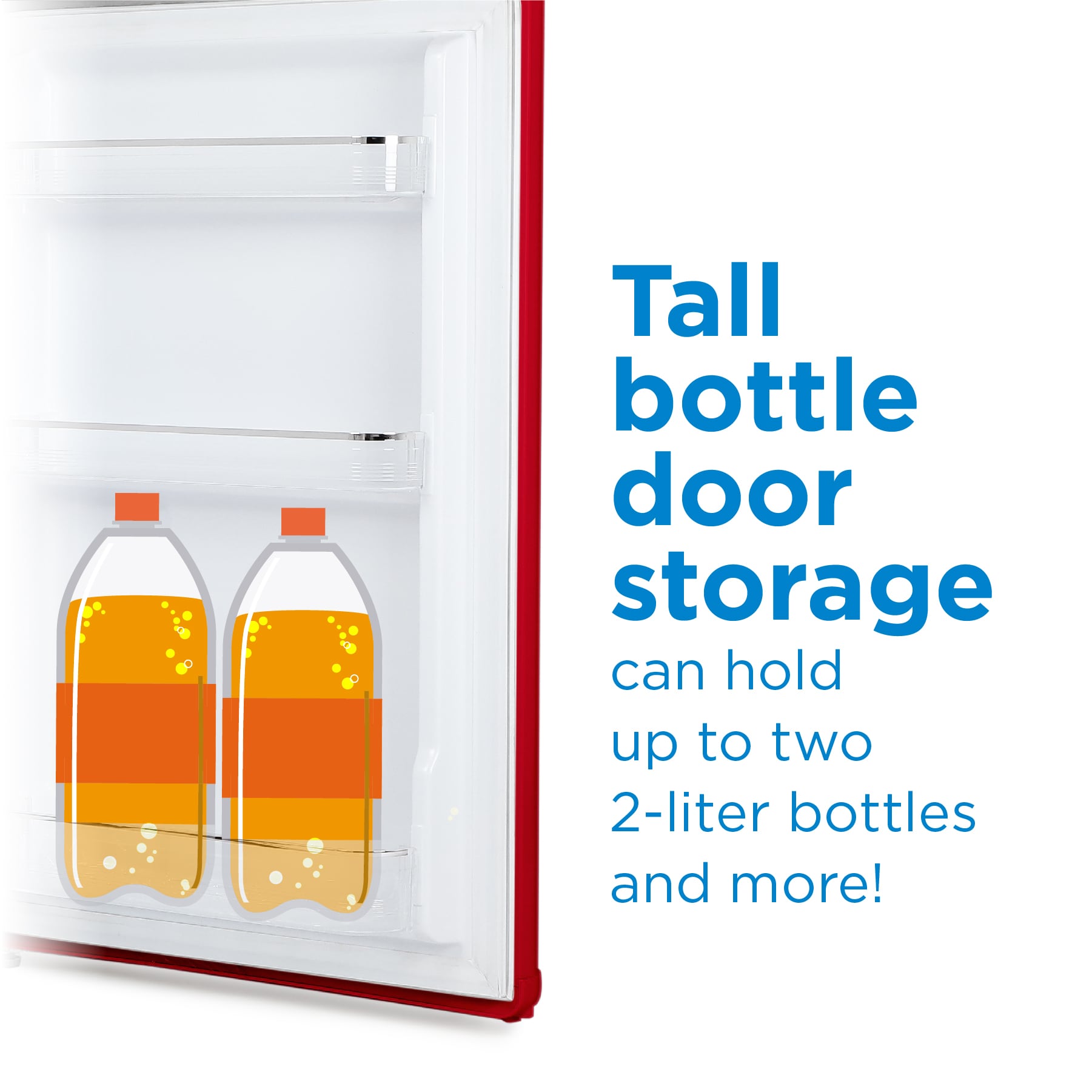 Refrigerador Minibar Commercial Cool de 4.4 pies cúbicos (Rojo) Listo para el Garaje