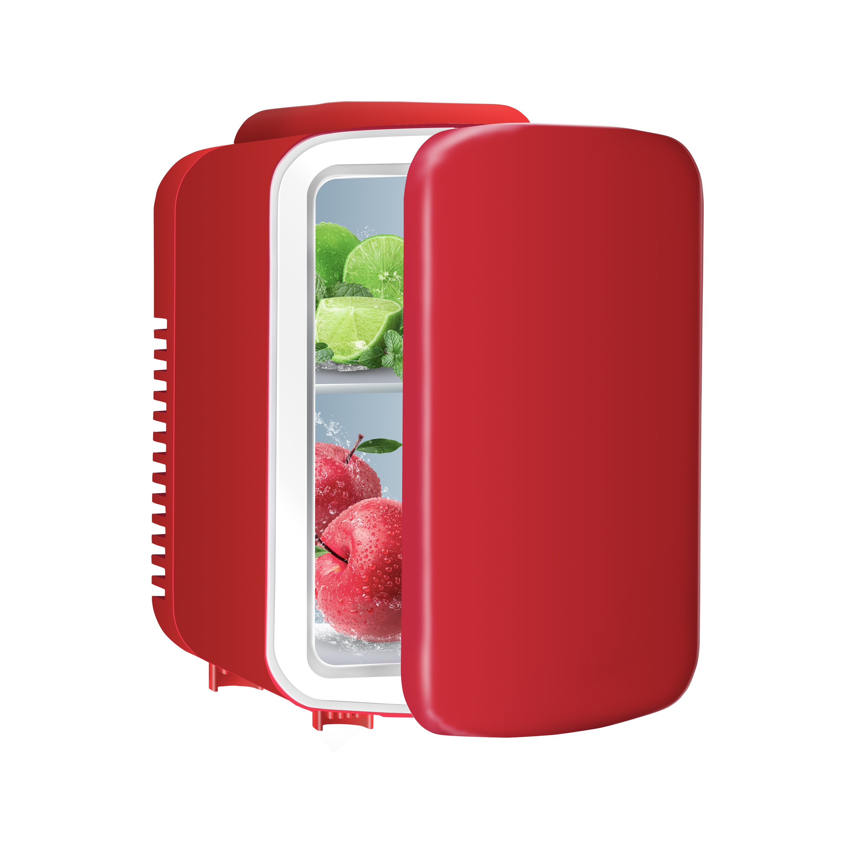 Refrigerador Mini de 0.14 pies cúbicos (Rojo) Mondawe - HYCC-24698US-PIMD