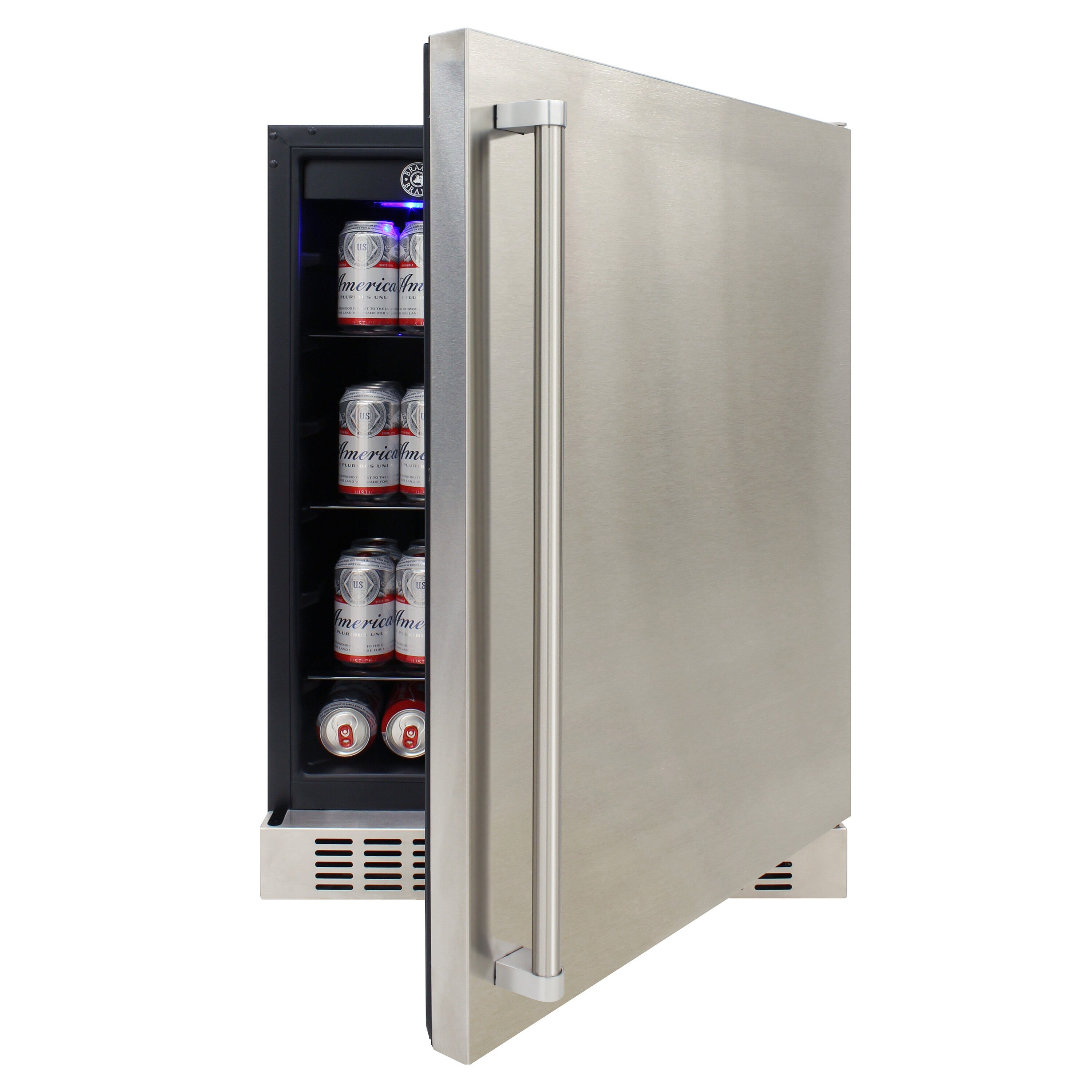 Refrigerador empotrado de acero inoxidable de 5.12 pies cúbicos (listo para garaje)