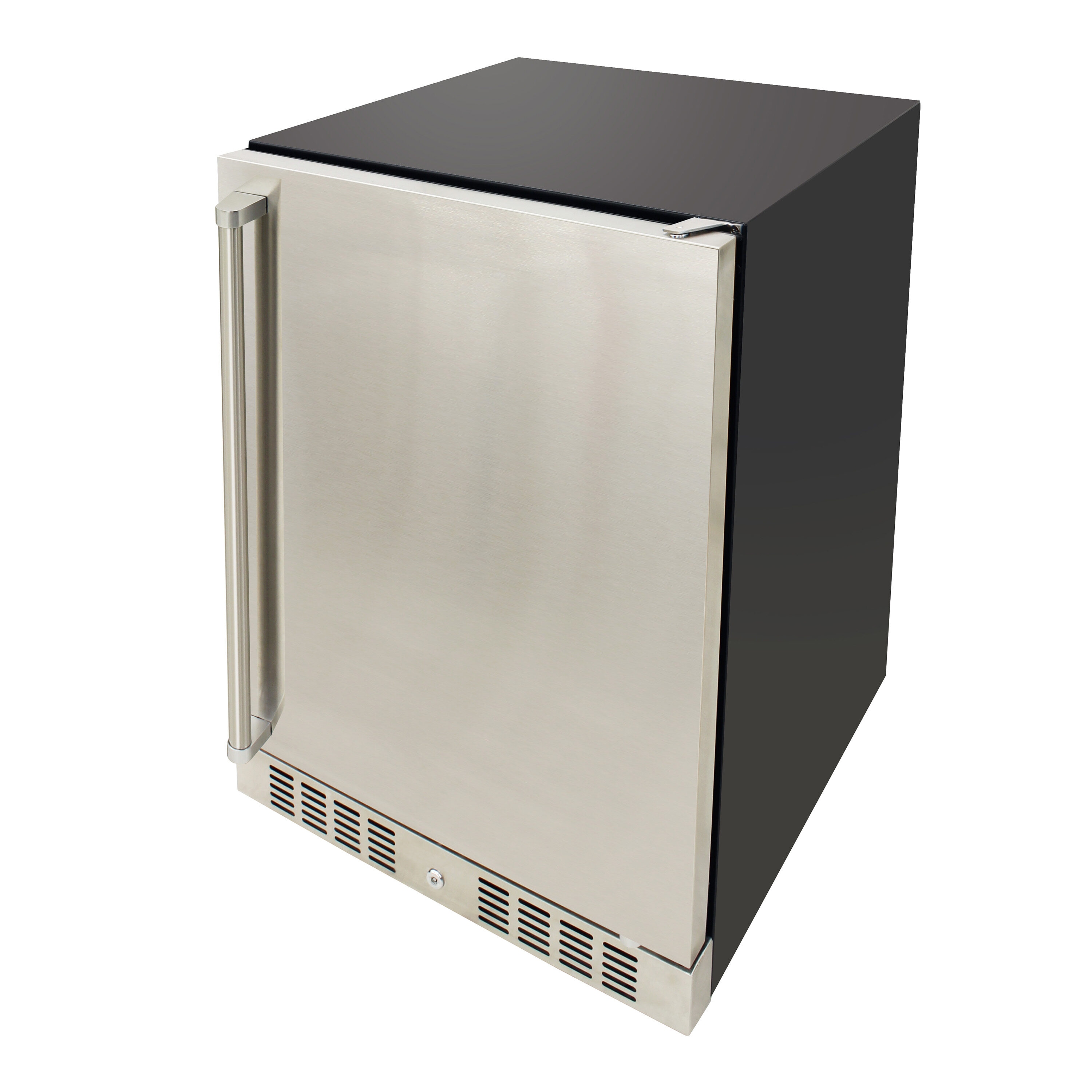 Refrigerador empotrado de acero inoxidable de 5.12 pies cúbicos (listo para garaje)