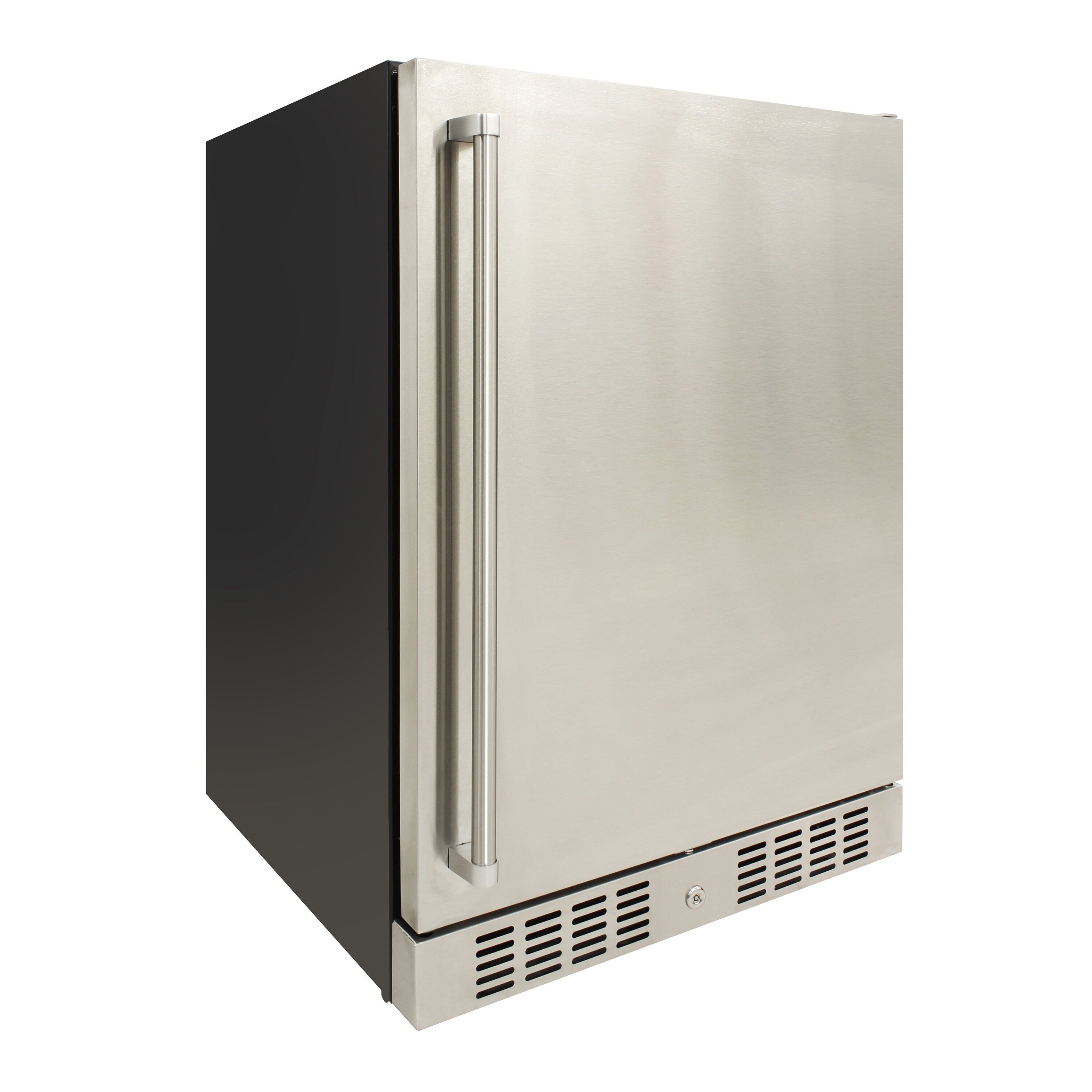 Refrigerador empotrado de acero inoxidable de 5.12 pies cúbicos (listo para garaje)