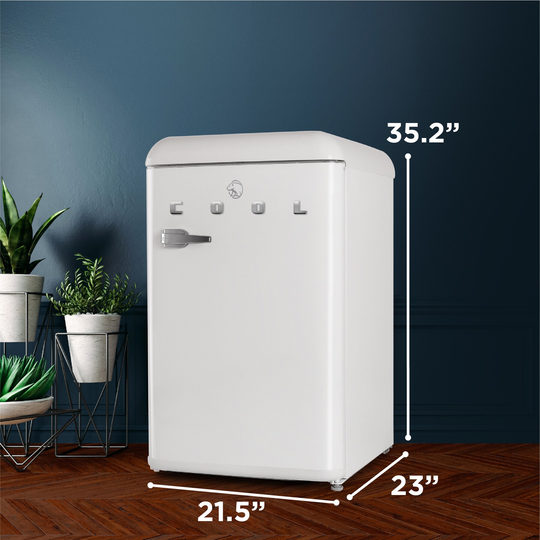 Refrigerador mini de 4.0 pies cúbicos con congelador (Blanco) - Comercial Cool