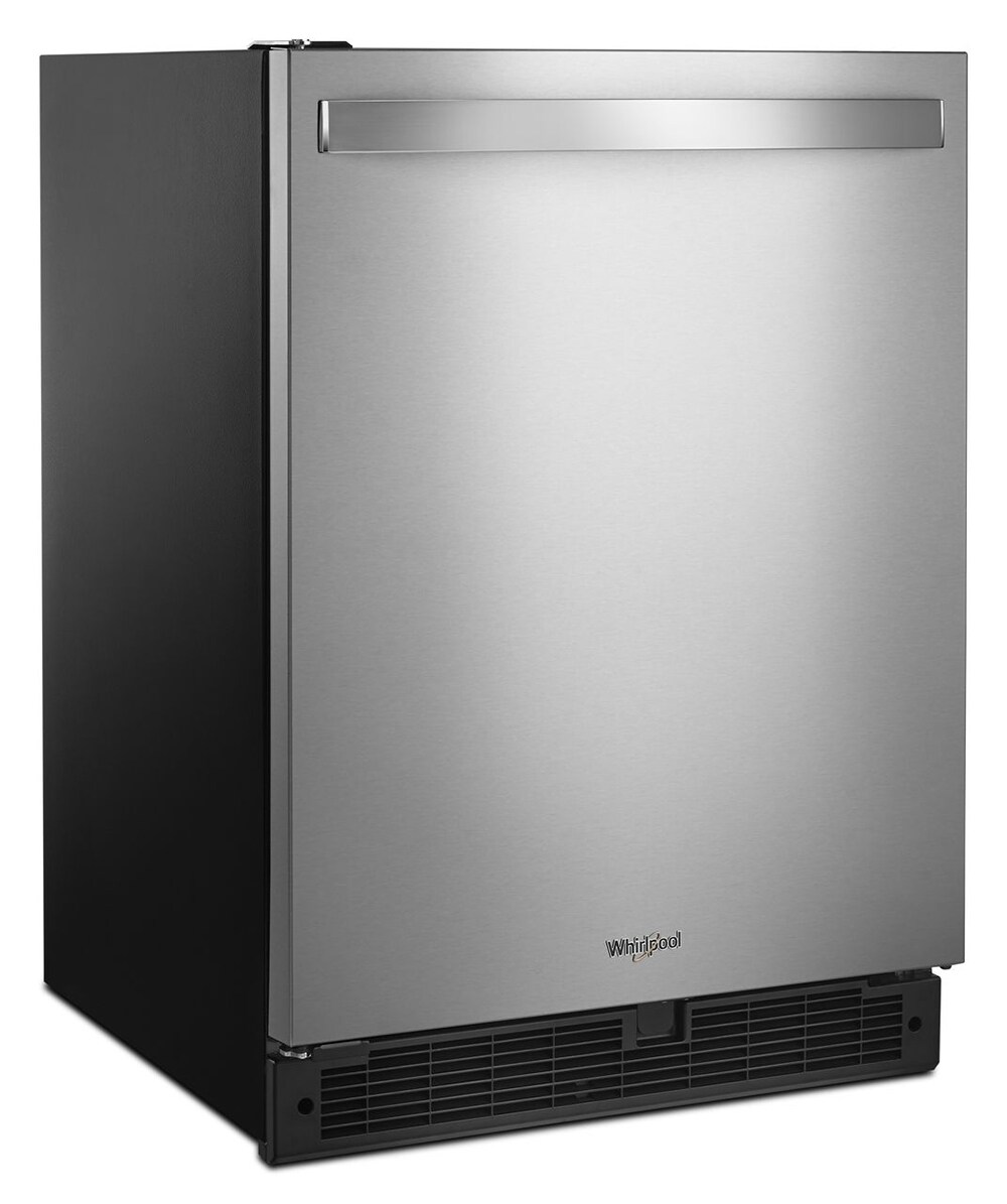 Refrigerador empotrado de acero inoxidable Whirlpool de 5.1000 pies cúbicos ENERGY STAR.