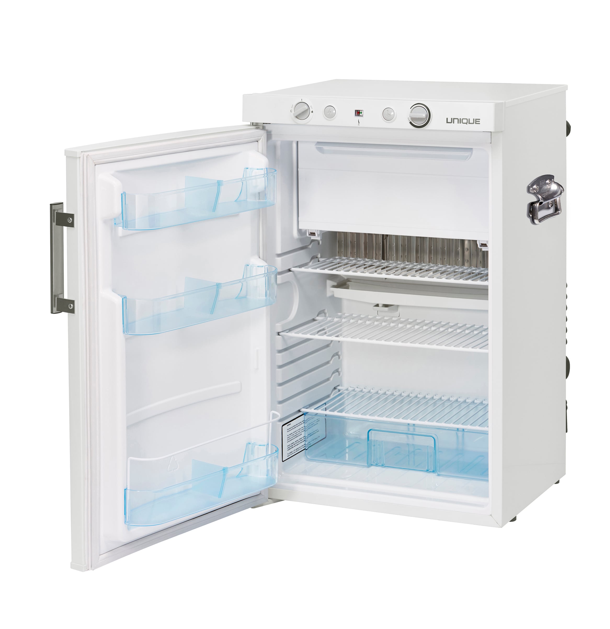Refrigerador Mini con Congelador de 3.4 pies cúbicos ÚNICO sin Conexión a la Red (Blanco) UGP-3 SM W